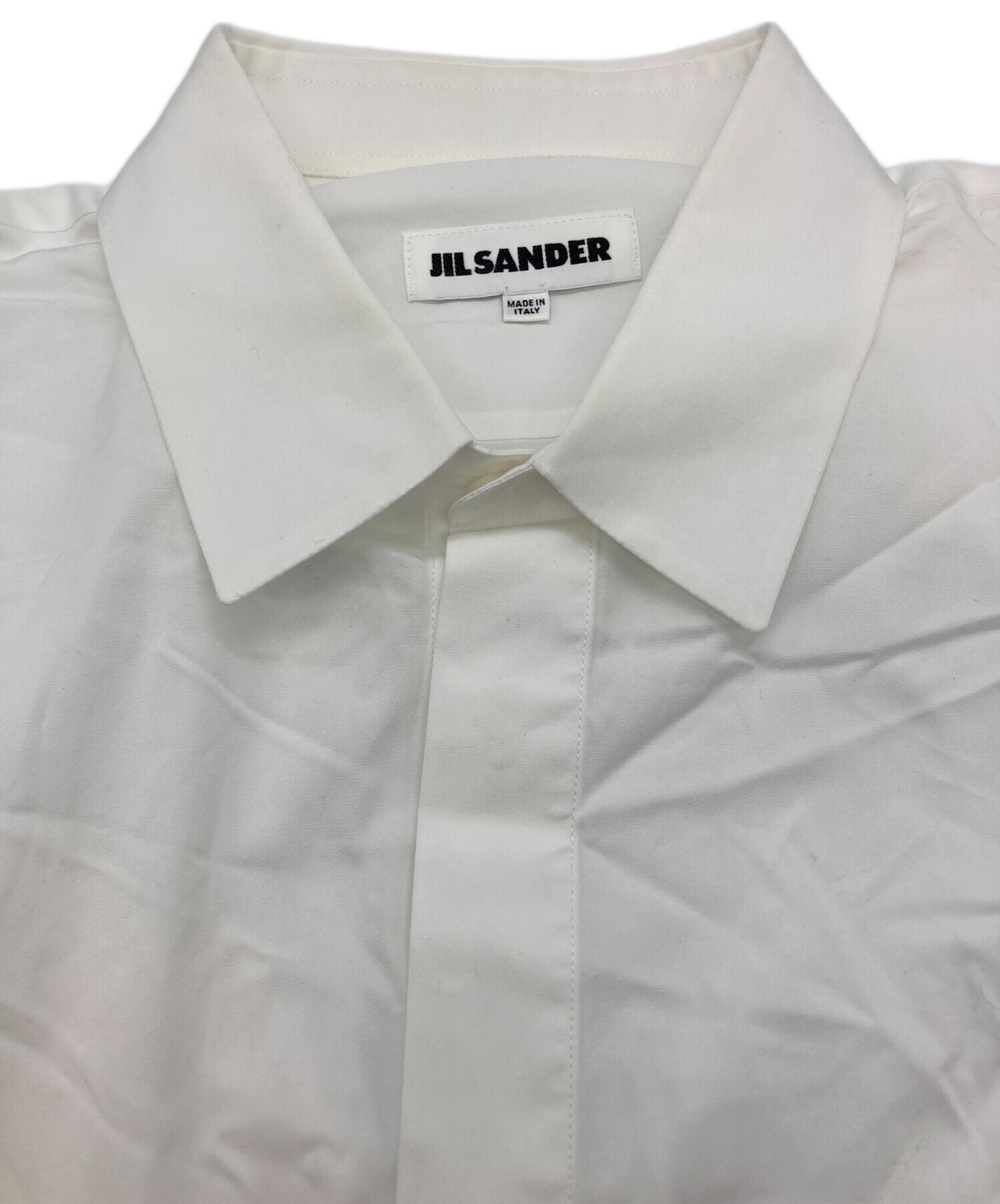 中古・古着通販】JIL SANDER (ジルサンダー) 比翼シャツ ホワイト 