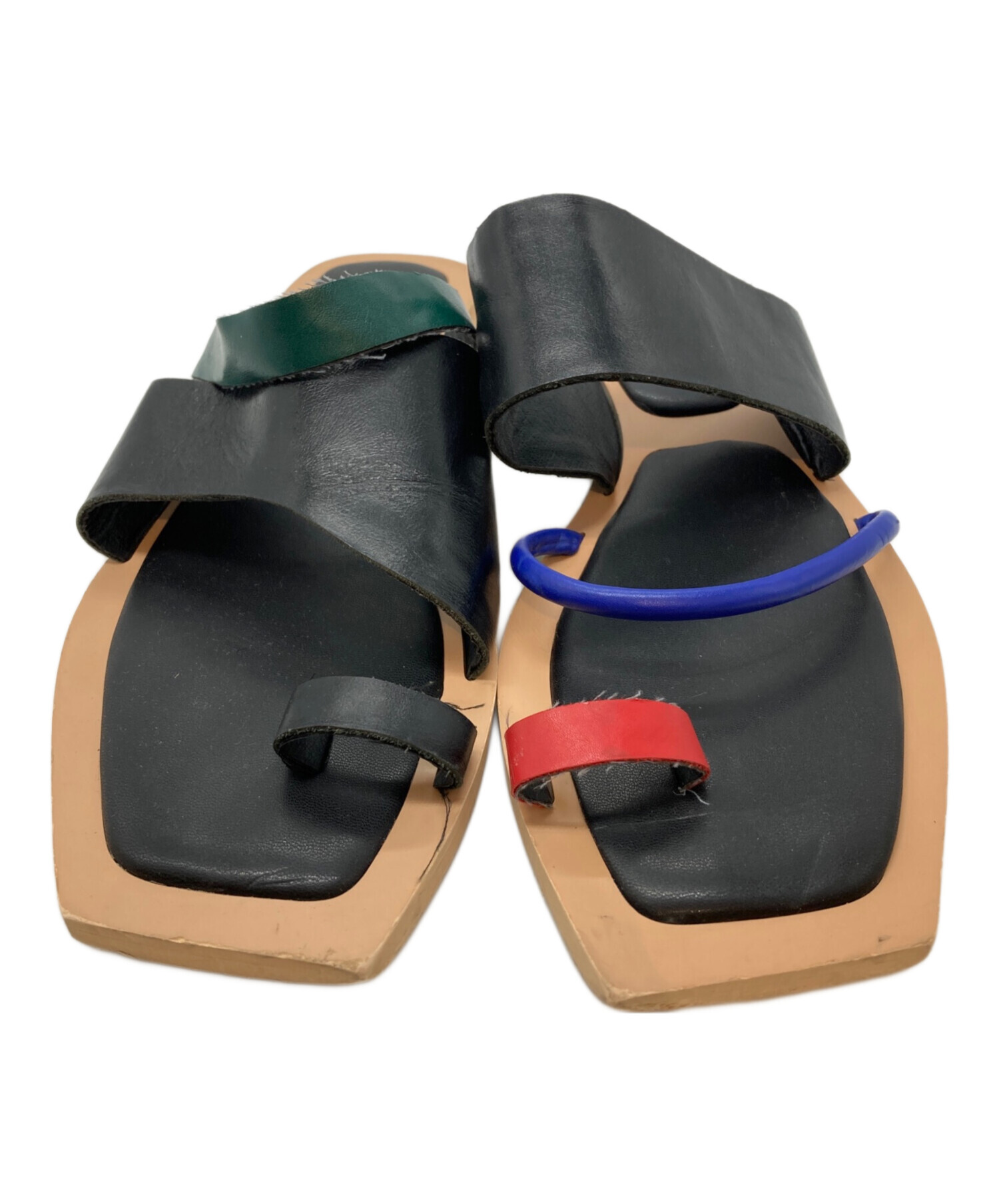 中古・古着通販】UN3D. (アンスリード) ASYMME FLAT SANDAL マルチ