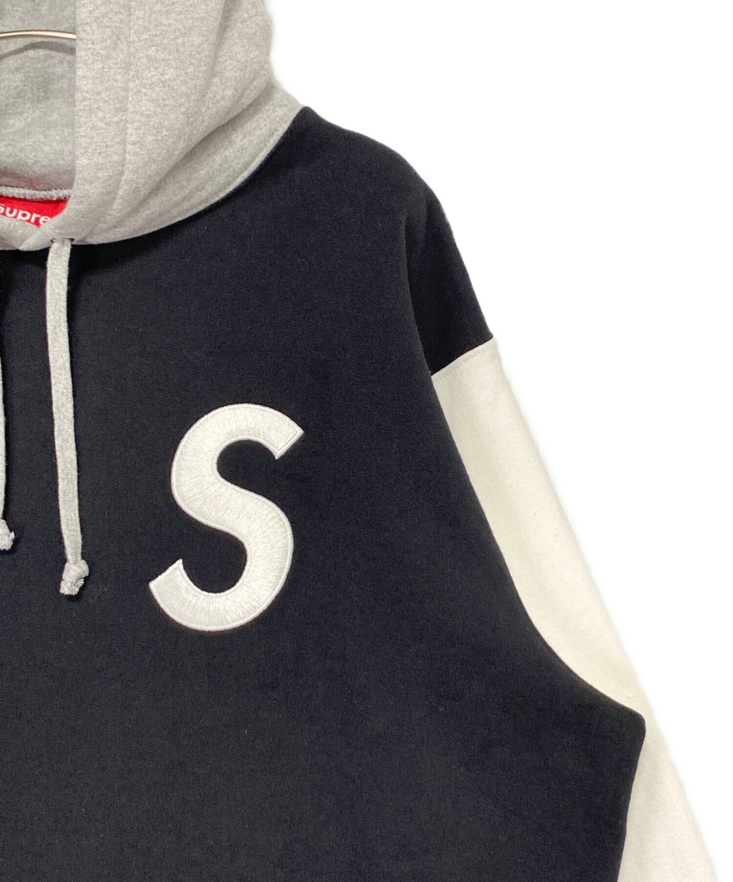 中古・古着通販】SUPREME (シュプリーム) S Logo Colorblocked Hooded