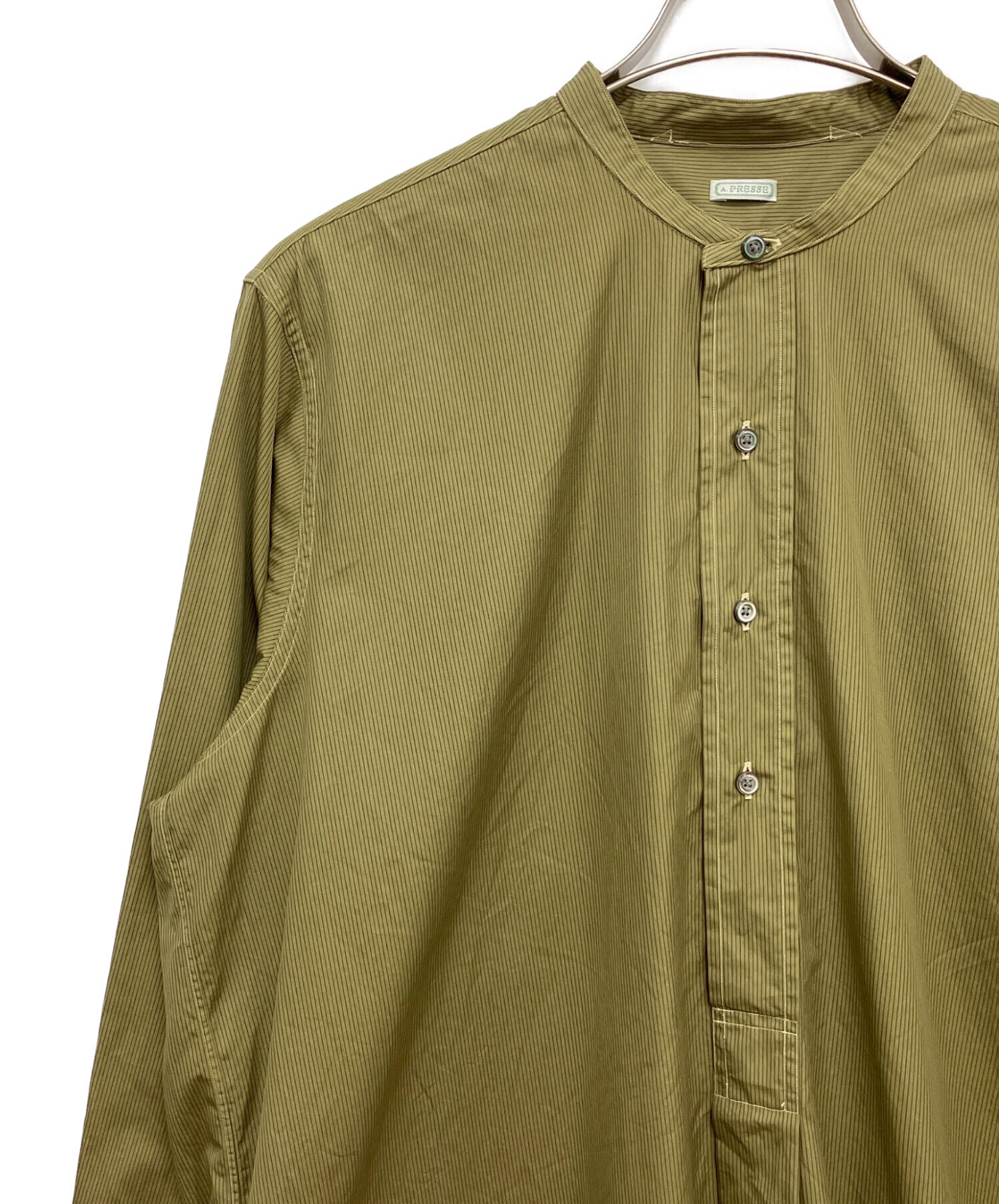 中古・古着通販】A.PRESSE (アプレッセ) Pullover Collarless Shirt