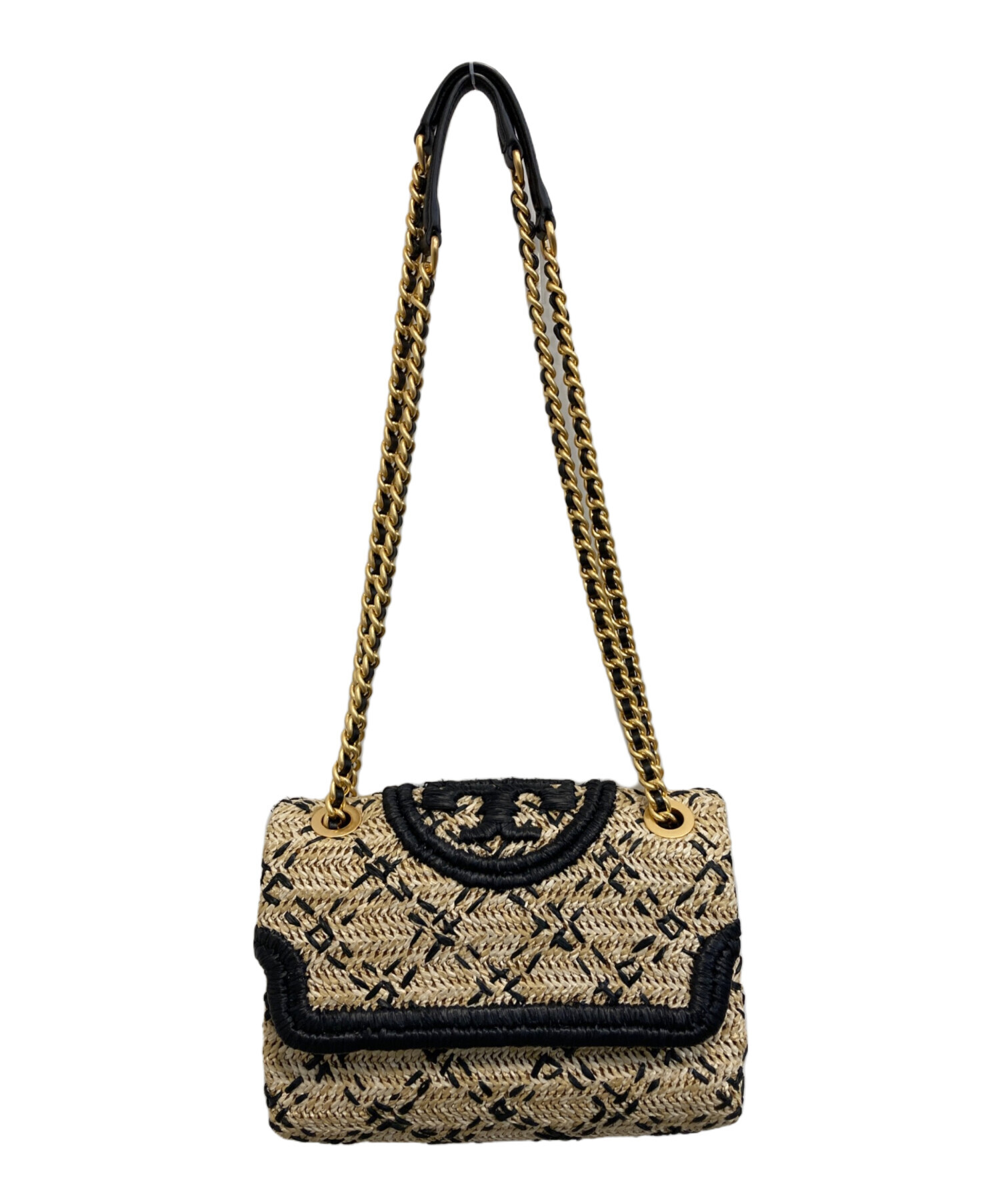 中古・古着通販】TORY BURCH (トリーバーチ) FLEMING SOFT STRAW SMALL