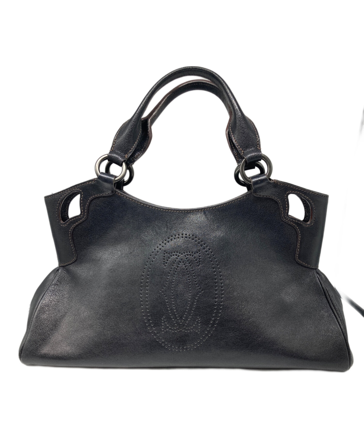 中古・古着通販】Cartier (カルティエ) ハンドバッグ ブラック