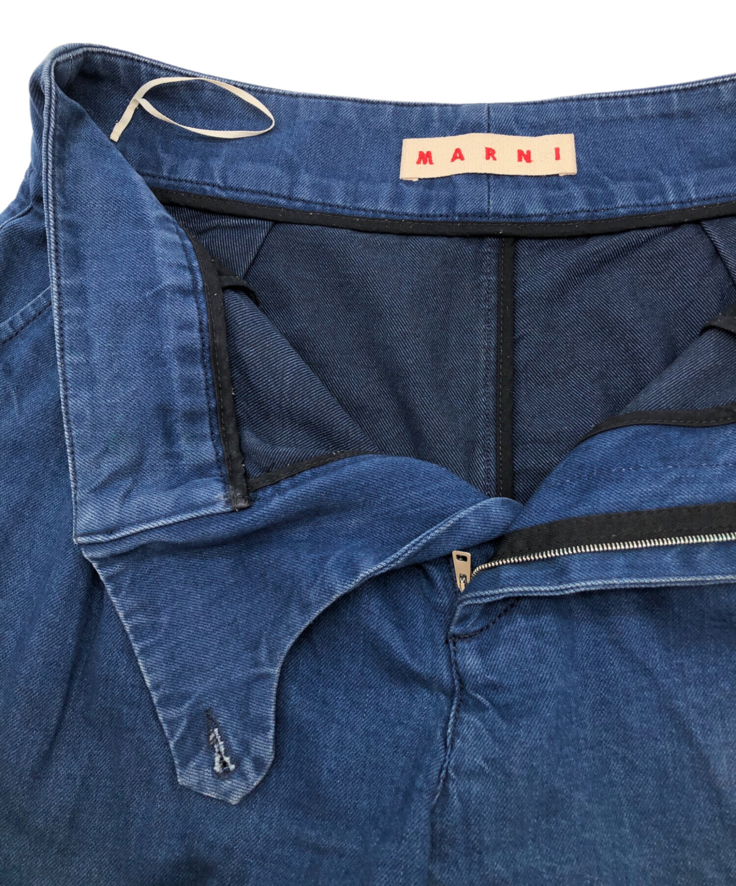 中古・古着通販】MARNI (マルニ) ワイドデニムパンツ インディゴ