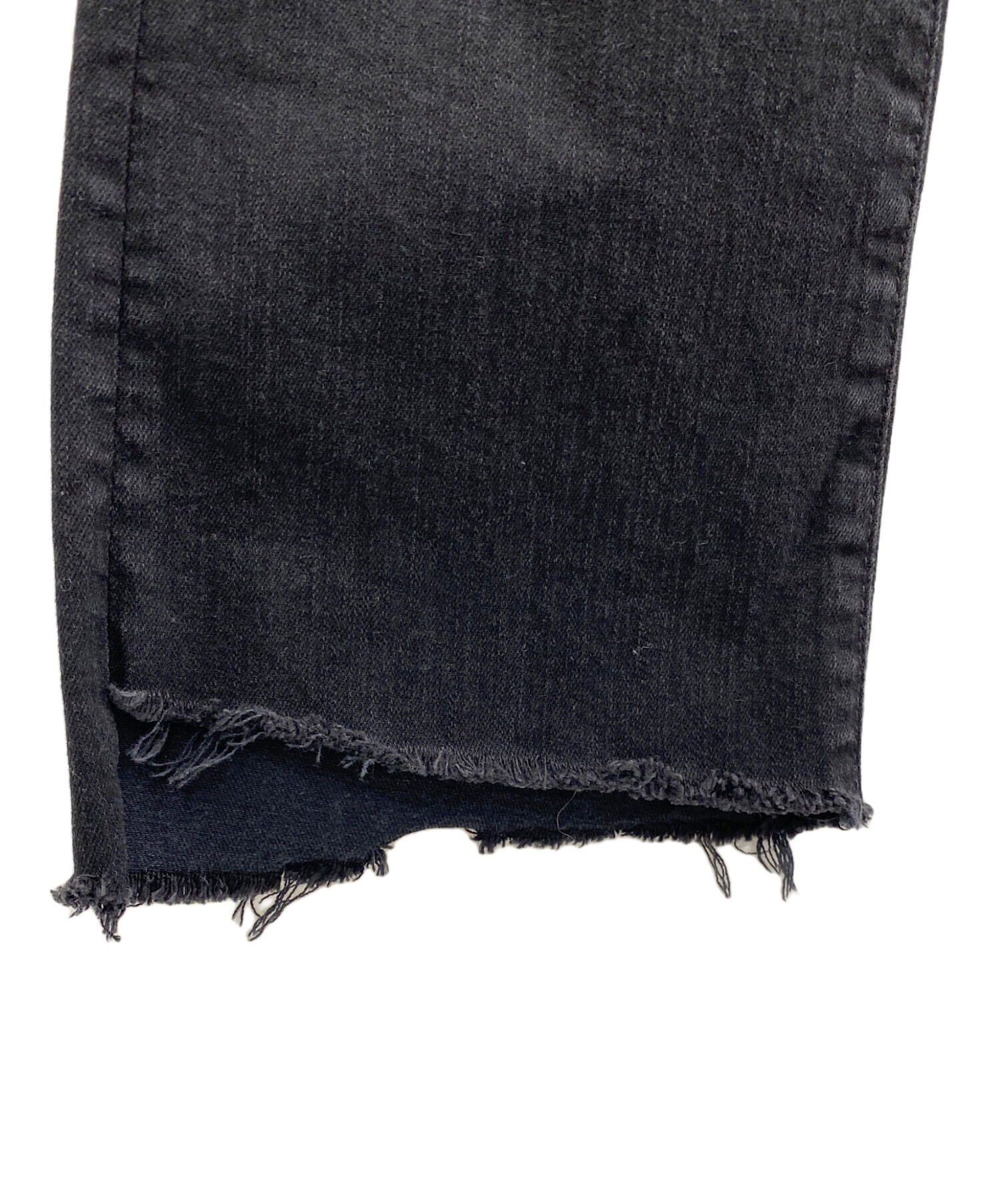 中古・古着通販】mother (マザー) BLACK INSIDER CROP ブラック サイズ