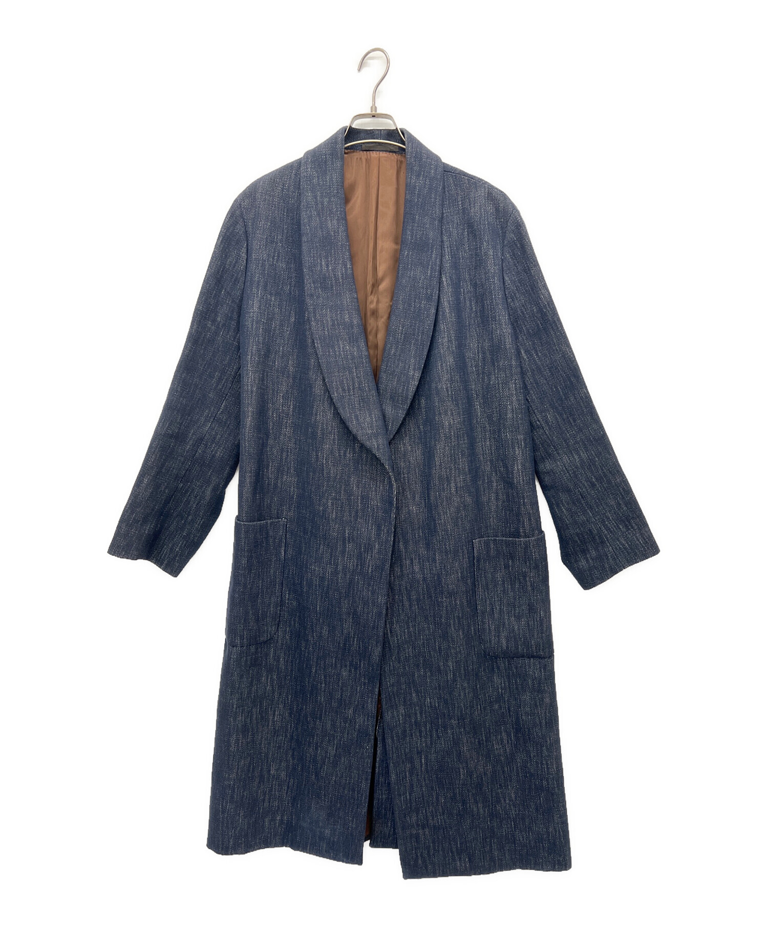 中古・古着通販】CARUSO (カルーゾ) ショールカラーガウンコート