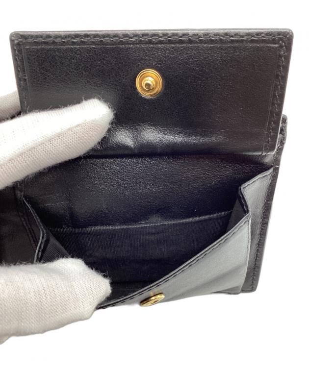 中古・古着通販】GUCCI (グッチ) 2つ折り財布 ブラック｜ブランド