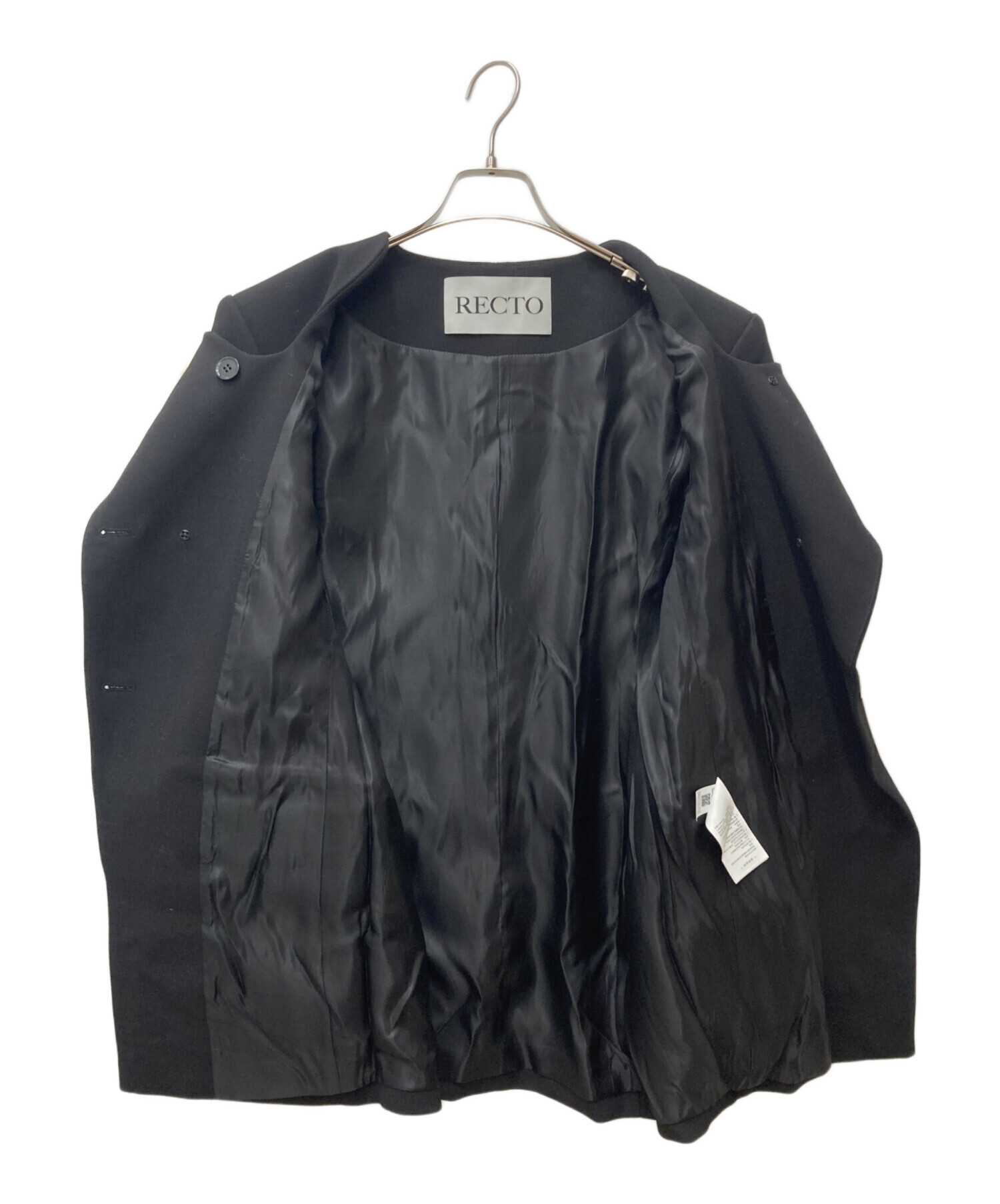 中古・古着通販】RECTO (レクト) SIGNATURE CURVED NECK LONG JACKET
