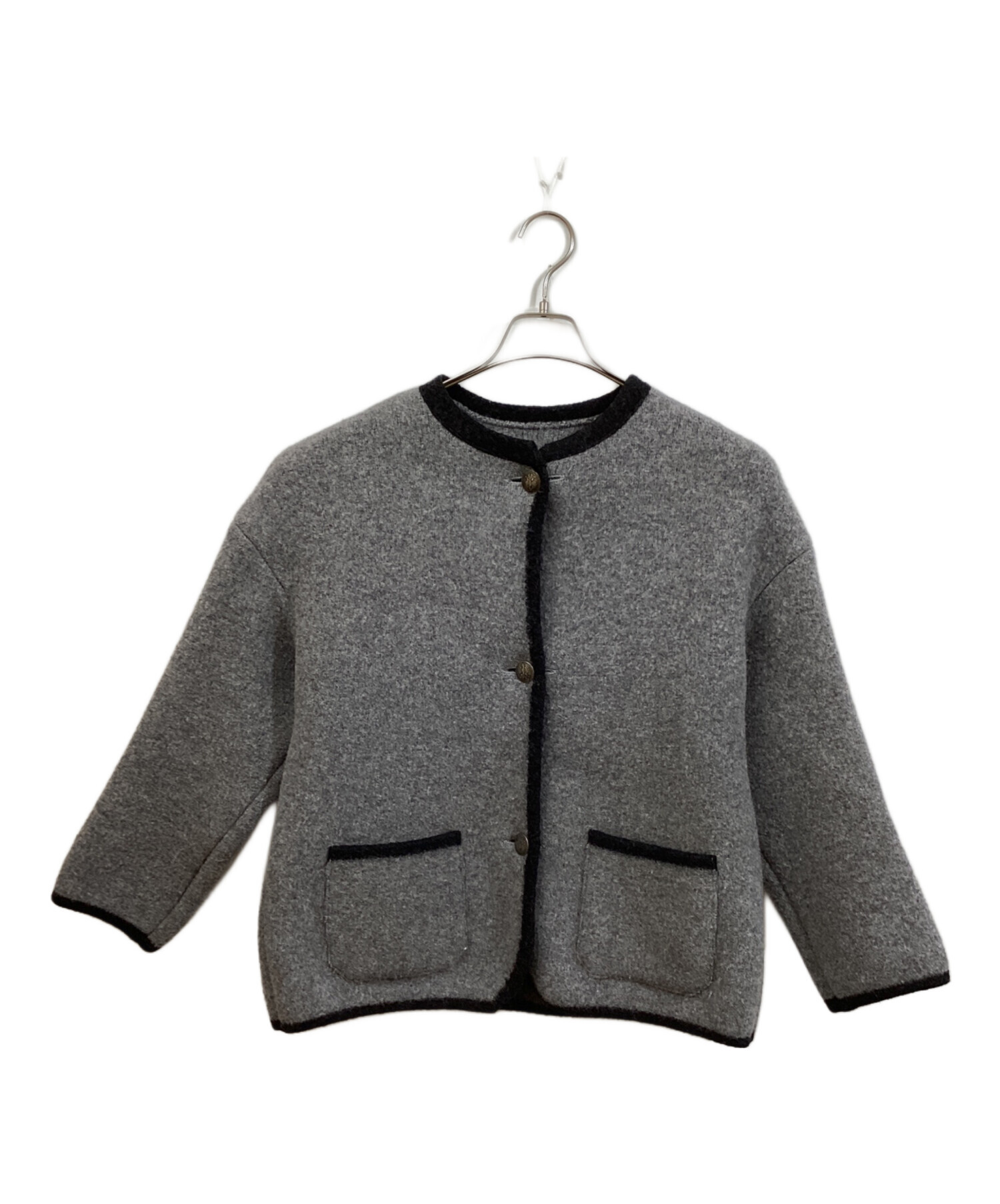 STAPF　シュタップ　チロリアンジャケット　ニット　ノーカラー　オーストリア製 楽天市場】シュタップ オーバーサイズ チロリアン ノーカラー