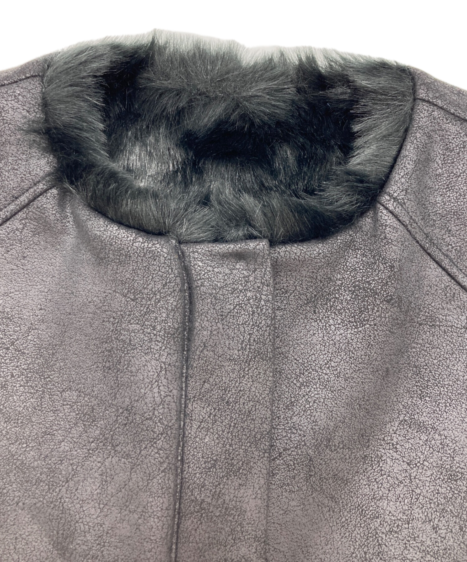 中古・古着通販】Ameri (アメリ) UND REVERSIBLE MOTTLED FUR VEST