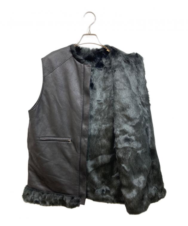 ジャケット・アウター AMERI UND REVERSIBLE MOTTLED FUR VEST Ameri（アメリ）の「UND REVERSIBLE MOTTLED FUR VEST（ベスト）」 - WEAR
