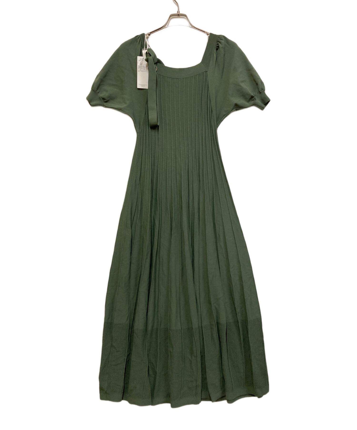 ダイアグラム　バックプリーツ　ニットワンピース　36 Diagram ダイアグラム プリーツニットワンピース サイズ36 GRACE