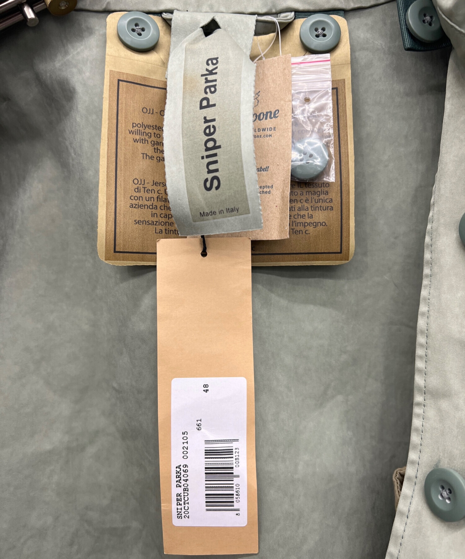 中古・古着通販】TEN-C (テンシー) Sniper Parka オリーブ サイズ:48