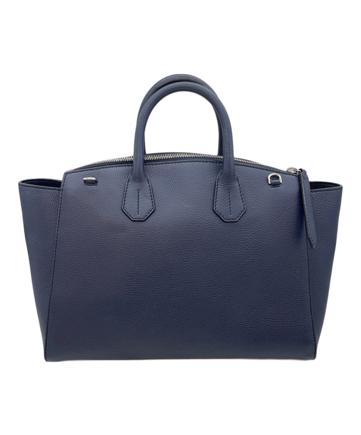 BALLY トレスポ 2way ビジネスバッグ ショルダー付き レザー ネイビー 中古・古着通販】BALLY (バリー) 2WAYバッグ ネイビー｜ブランド・古着