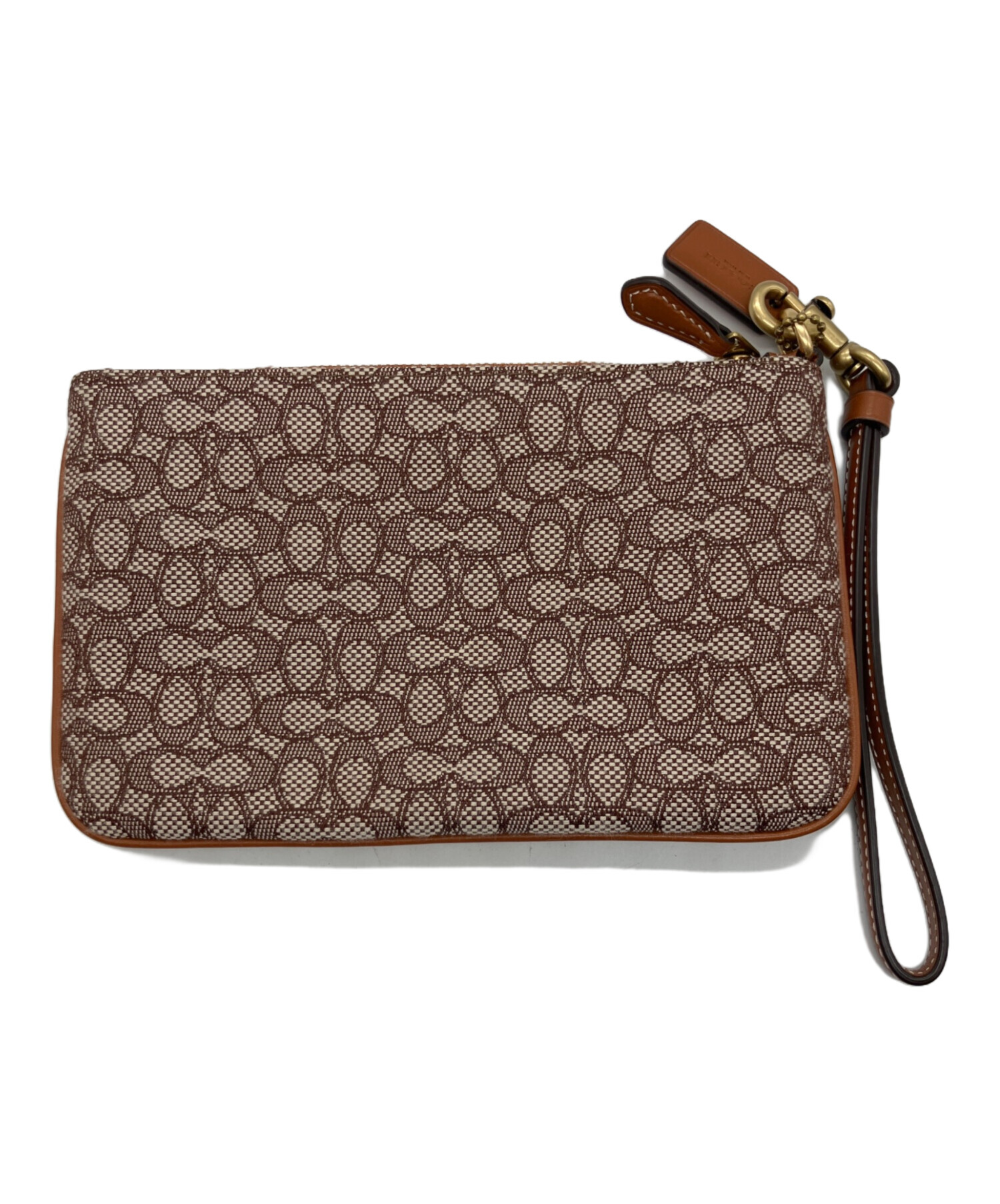 中古・古着通販】COACH (コーチ) ポーチ ブラウン｜ブランド・古着通販