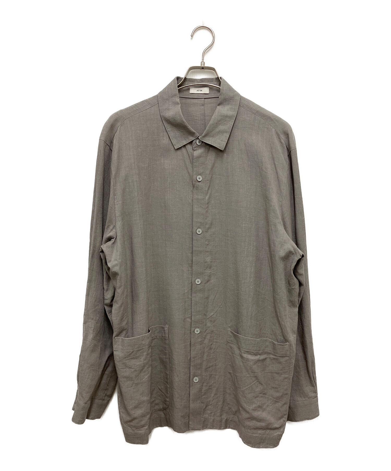 中古・古着通販】ATON (エイトン) KYOTO TSURIZOME LINEN SHIRT JACKET