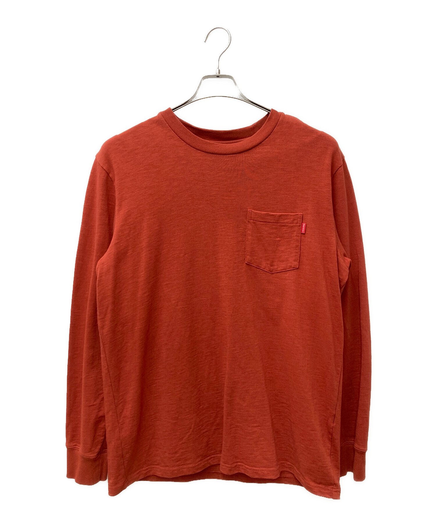 中古・古着通販】SUPREME (シュプリーム) L/S Pocket Tee ブラウン 