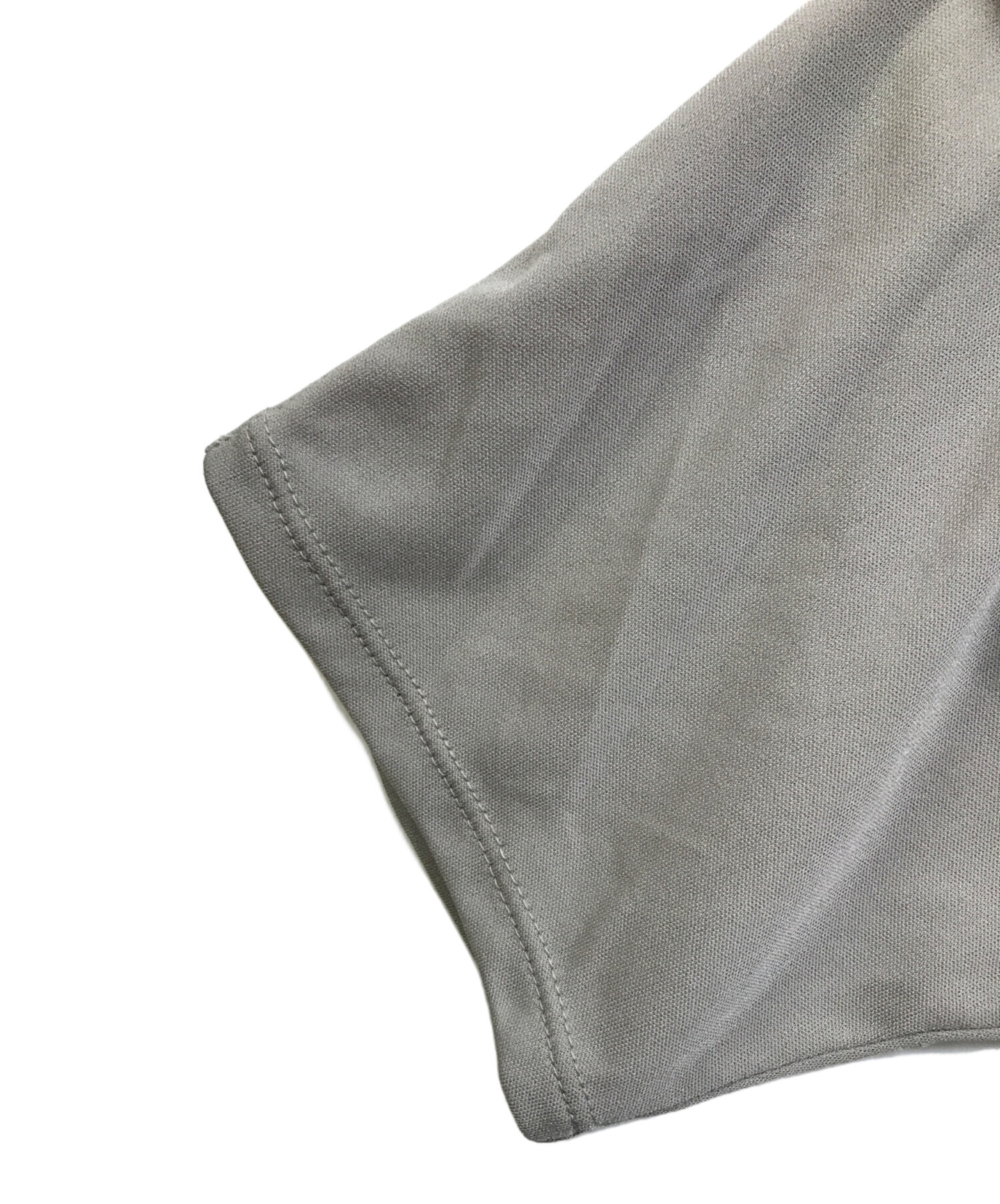 中古・古着通販】MURRAL (ミューラル) Leaf vein jersey dress グレー