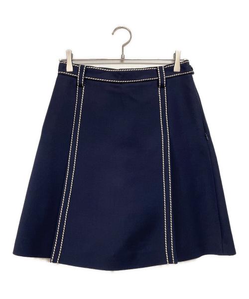 中古・古着通販】PRADA (プラダ) ウールシルクステッチスカート