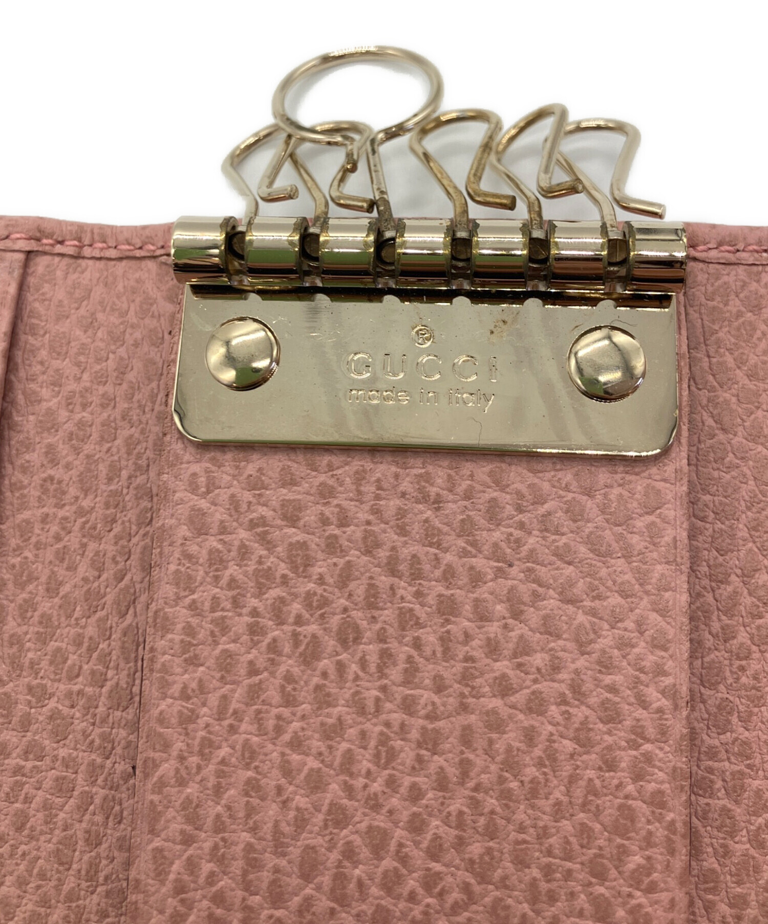 【お値下げしました‼️】GUCCI グッチ ピンク ブラウン キーケース 中古・古着通販】GUCCI (グッチ) キーケース ピンク｜ブランド・古着