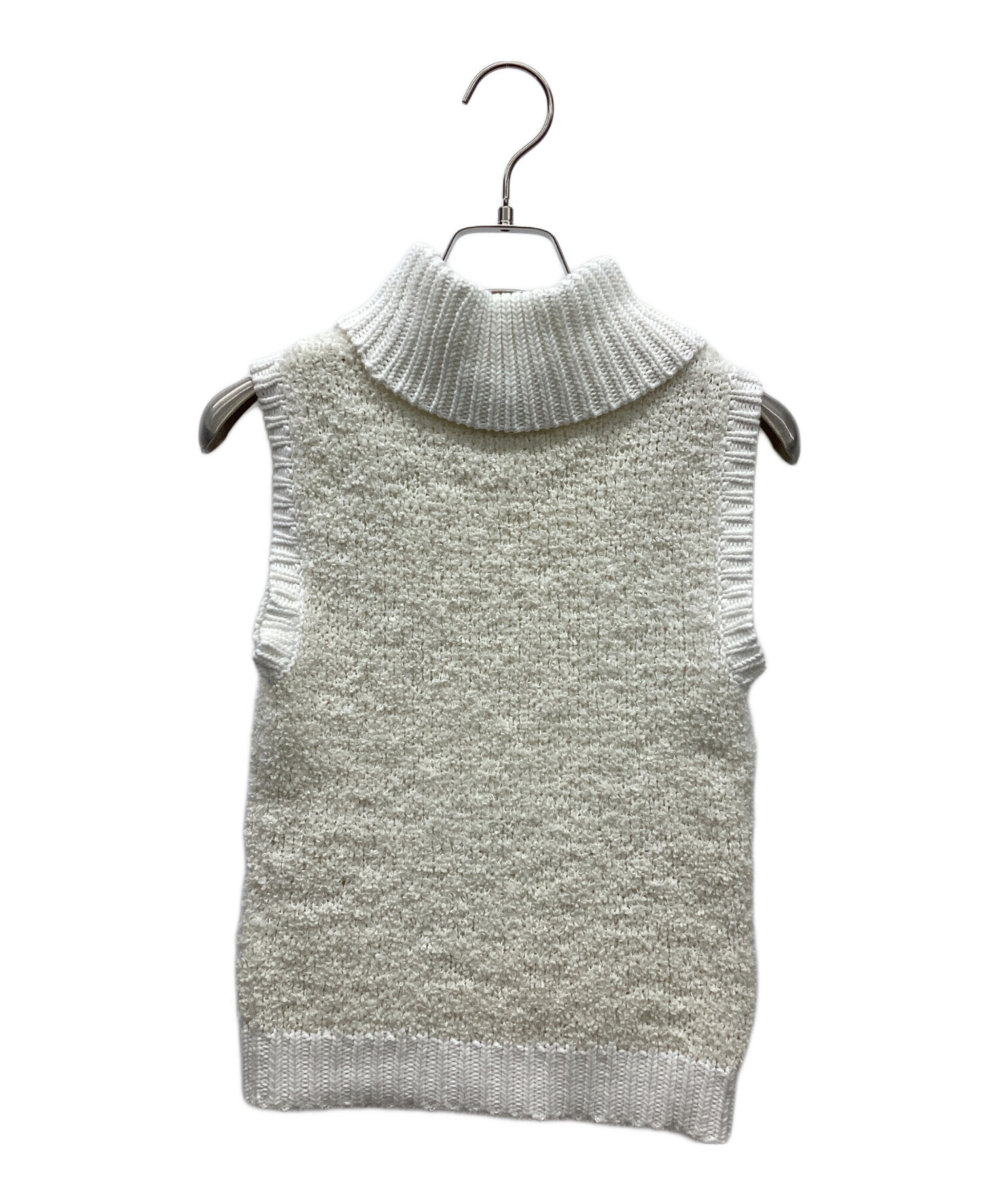 クレージュ　courregesノースリーブニット courreges（クレージュ） キャミソール POINTY RIB KNIT