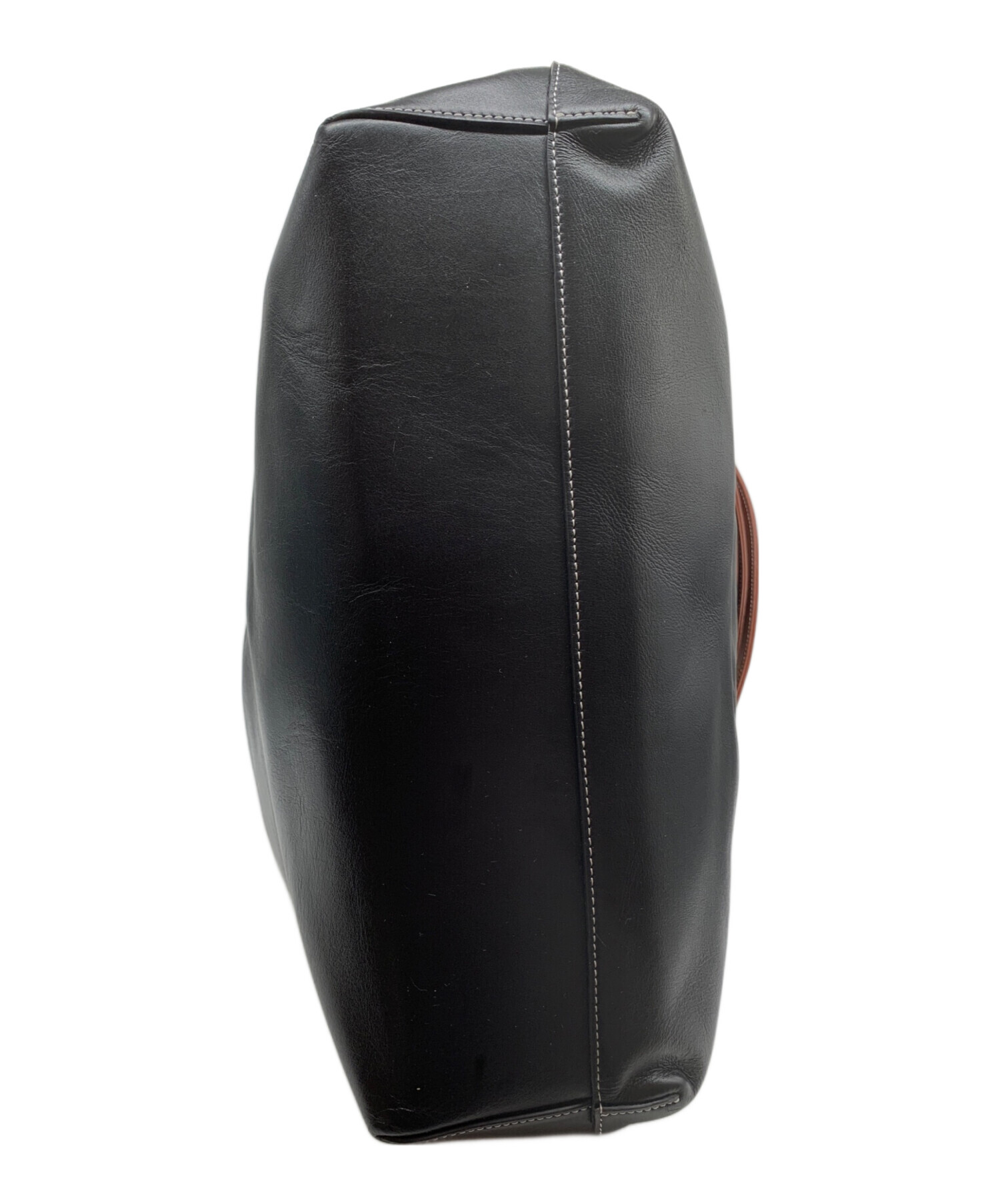 中古・古着通販】NEOUS (ネオアス) レザートートバッグ ブラック