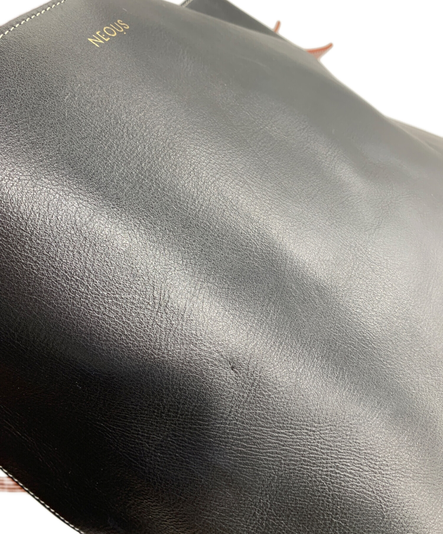 中古・古着通販】NEOUS (ネオアス) レザートートバッグ ブラック