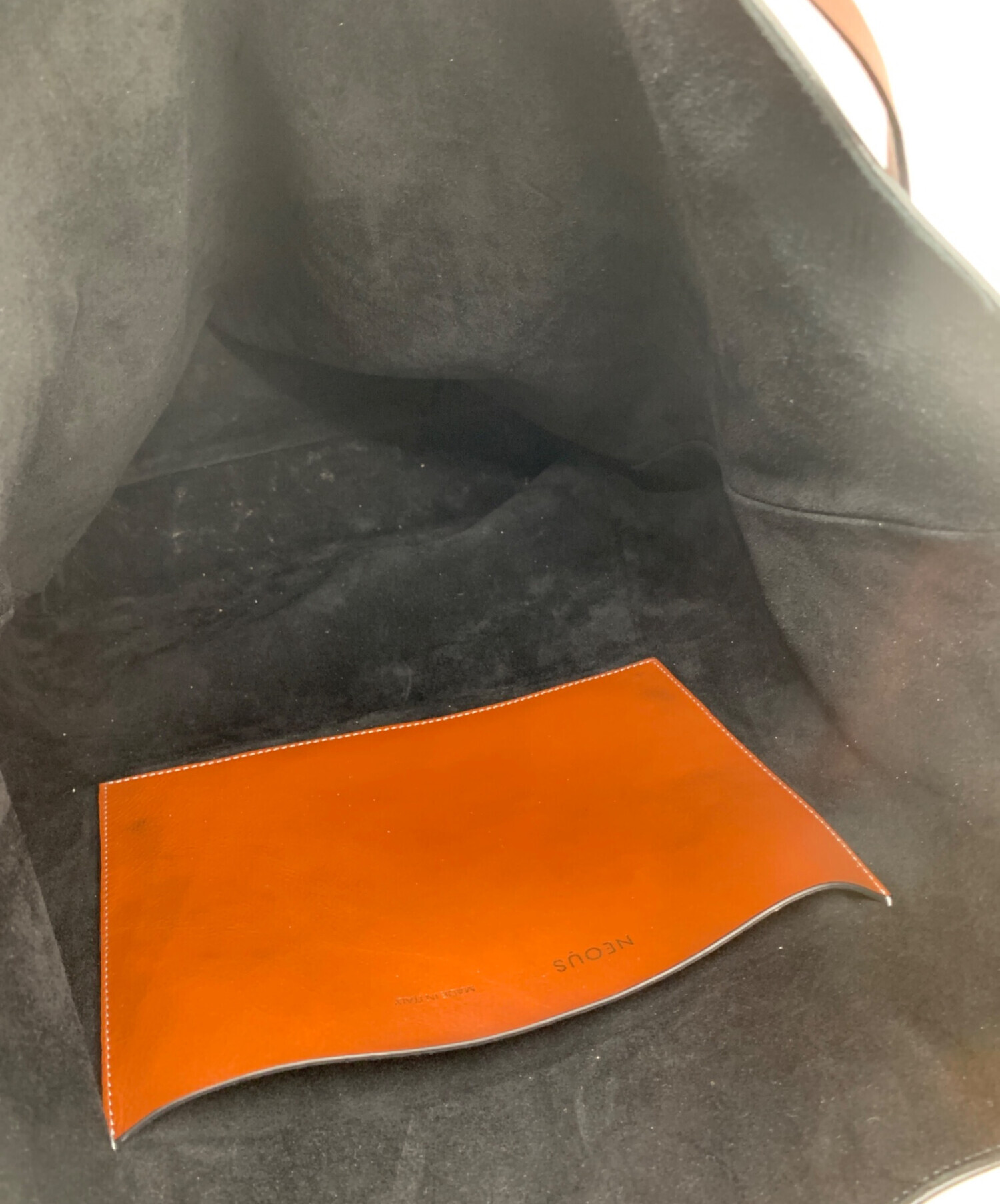 中古・古着通販】NEOUS (ネオアス) レザートートバッグ ブラック