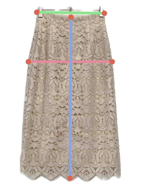 中古・古着通販】ANAYI (アナイ) レーススカート アイボリー サイズ:36