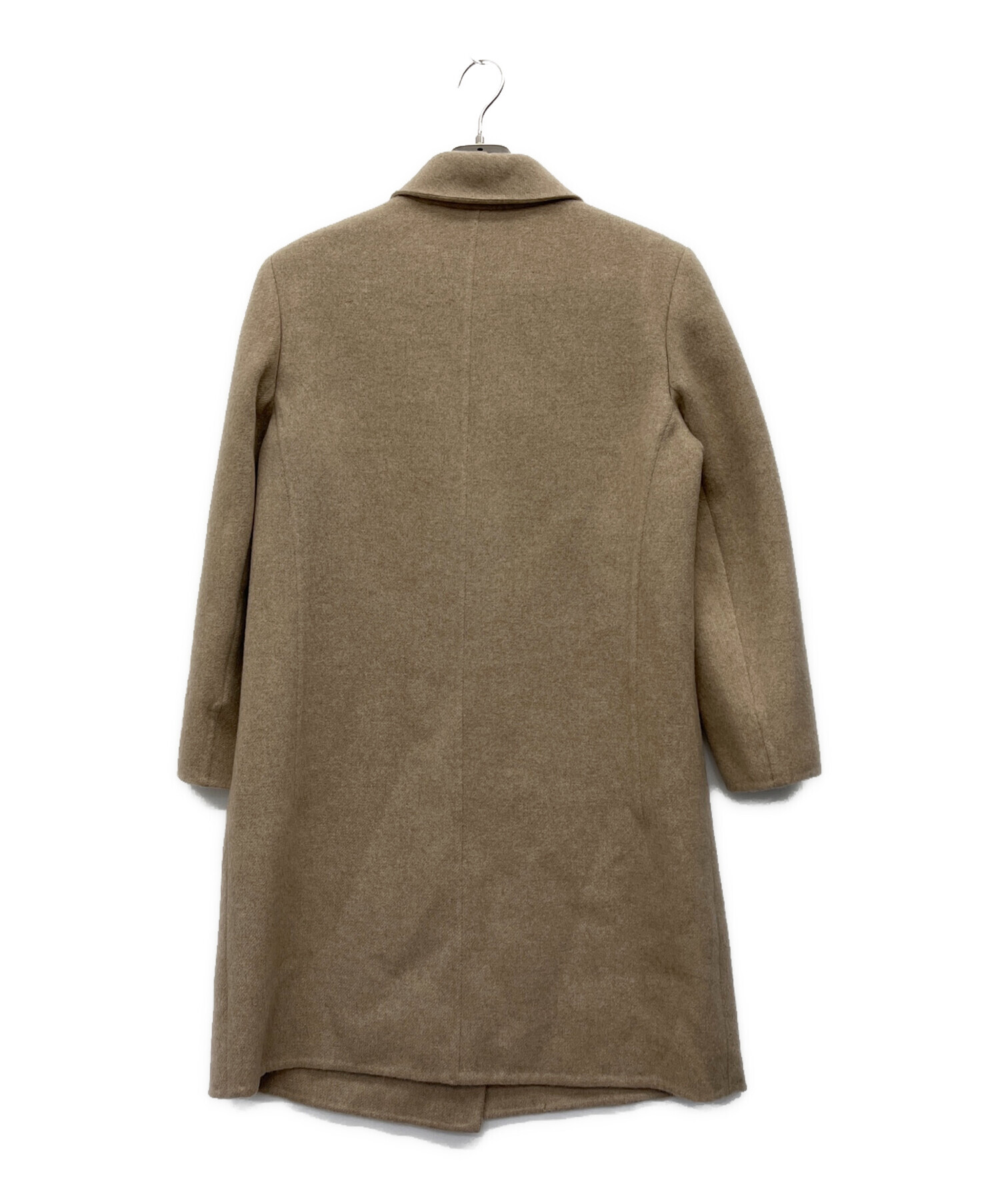 AKRIS*アクリス　カシミヤ100%　テーラードジャケット　コート　ブラウン 中古・古着通販】AKRIS (アクリス) カシミヤコート ベージュ サイズ:38