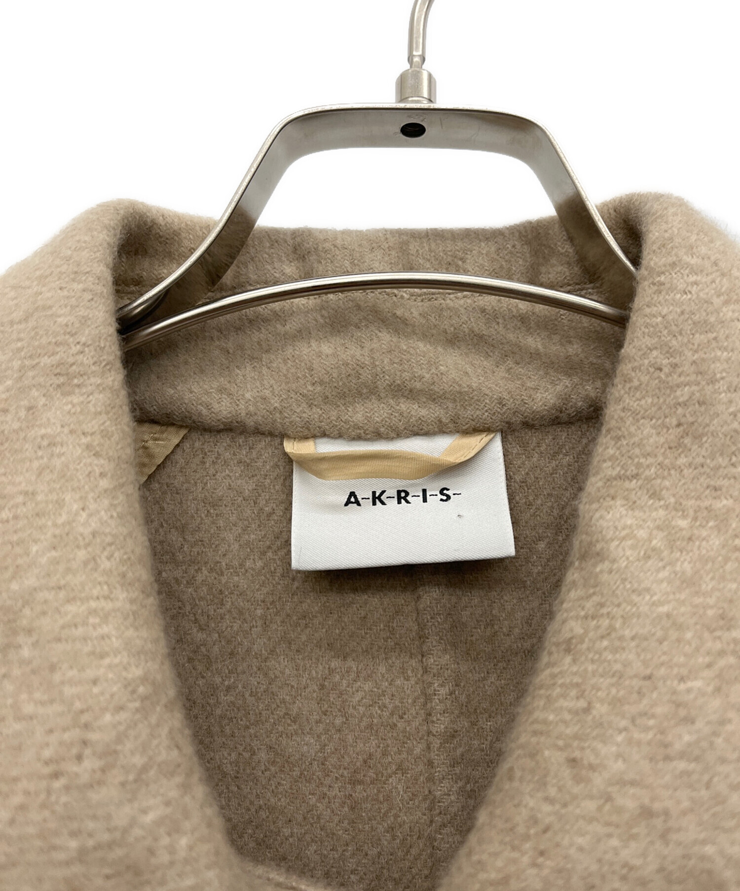 中古・古着通販】AKRIS (アクリス) カシミヤコート ベージュ サイズ:38