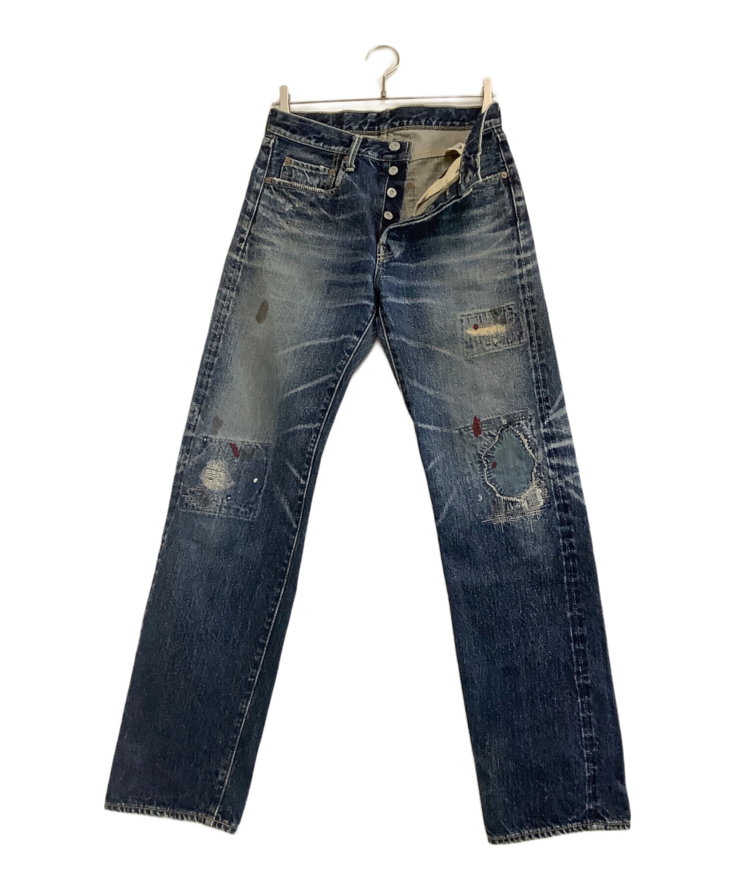 中古・古着通販】KAPITAL (キャピタル) リペア加工デニムパンツ KIRO