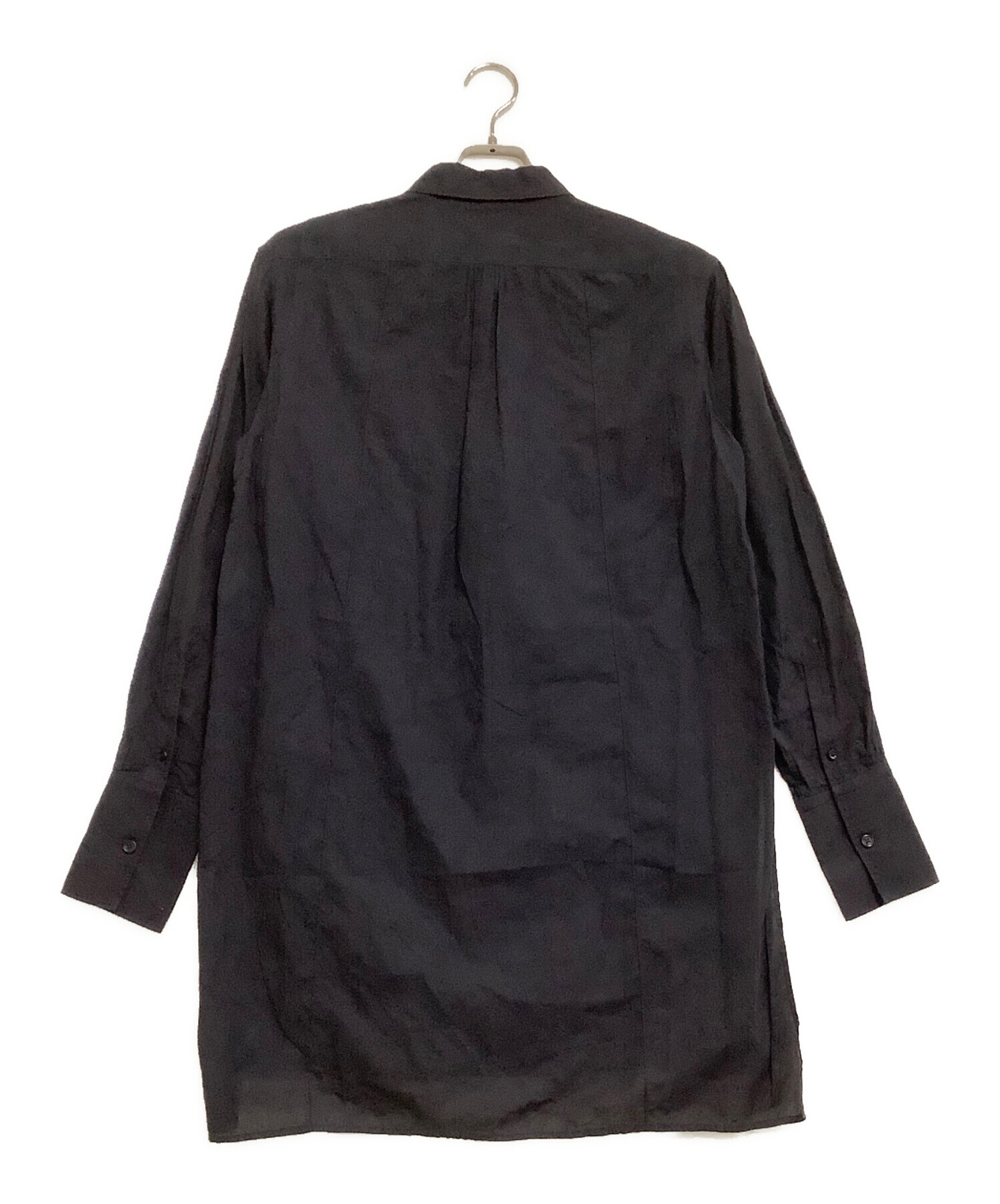中古・古着通販】LEMAIRE (ルメール) ロングシャツ ネイビー サイズ:36 