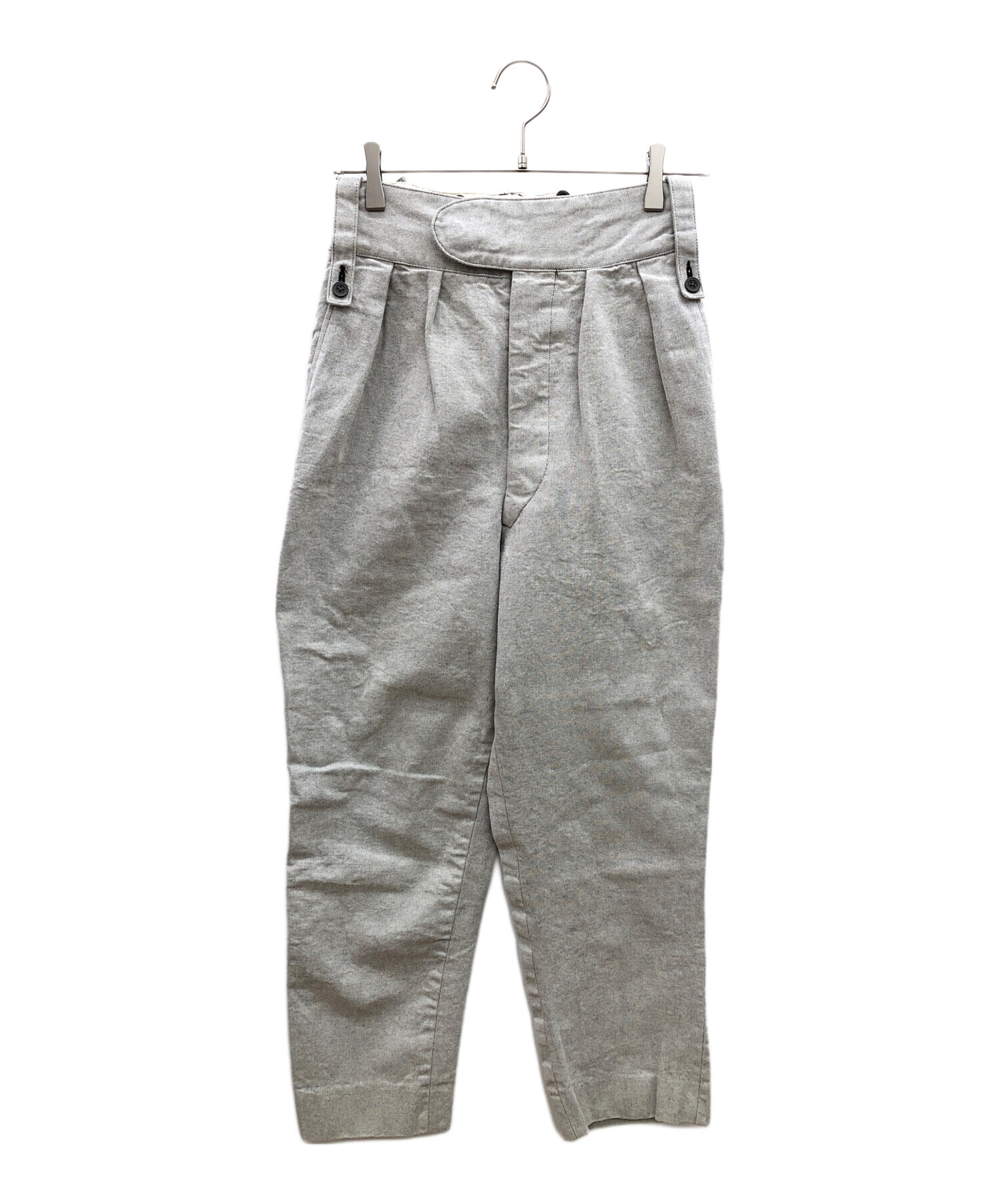 中古・古着通販】NEAT (ニート) ハイウエストコットンパンツ グレー
