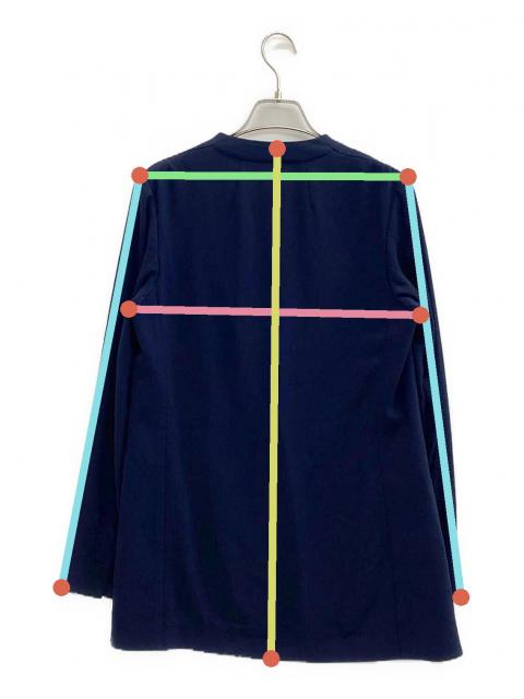 中古・古着通販】theory (セオリー) Powder Crepe CL Collarless JK