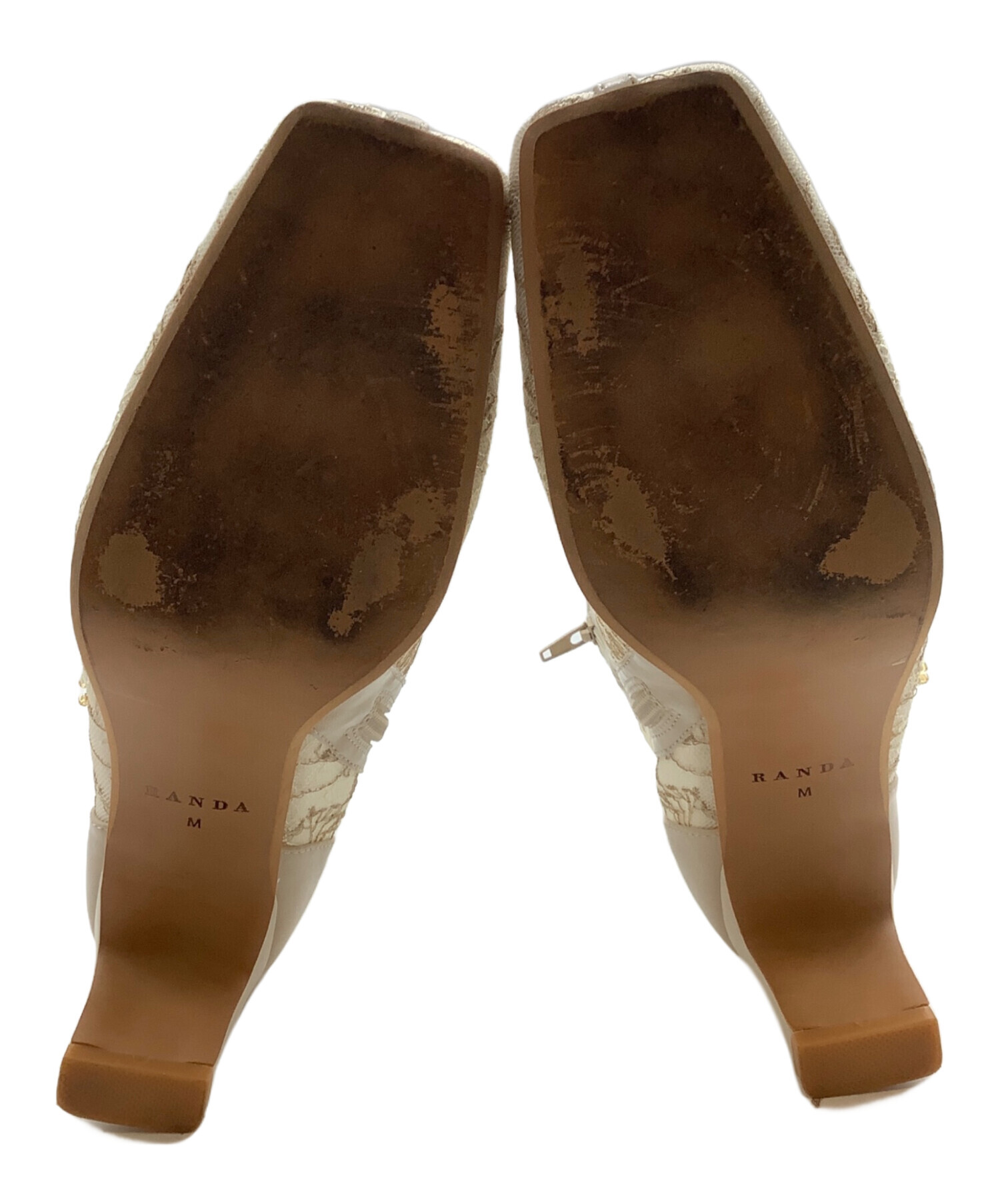 中古・古着通販】RANDA (ランダ) フラワー刺繍ショートブーツ