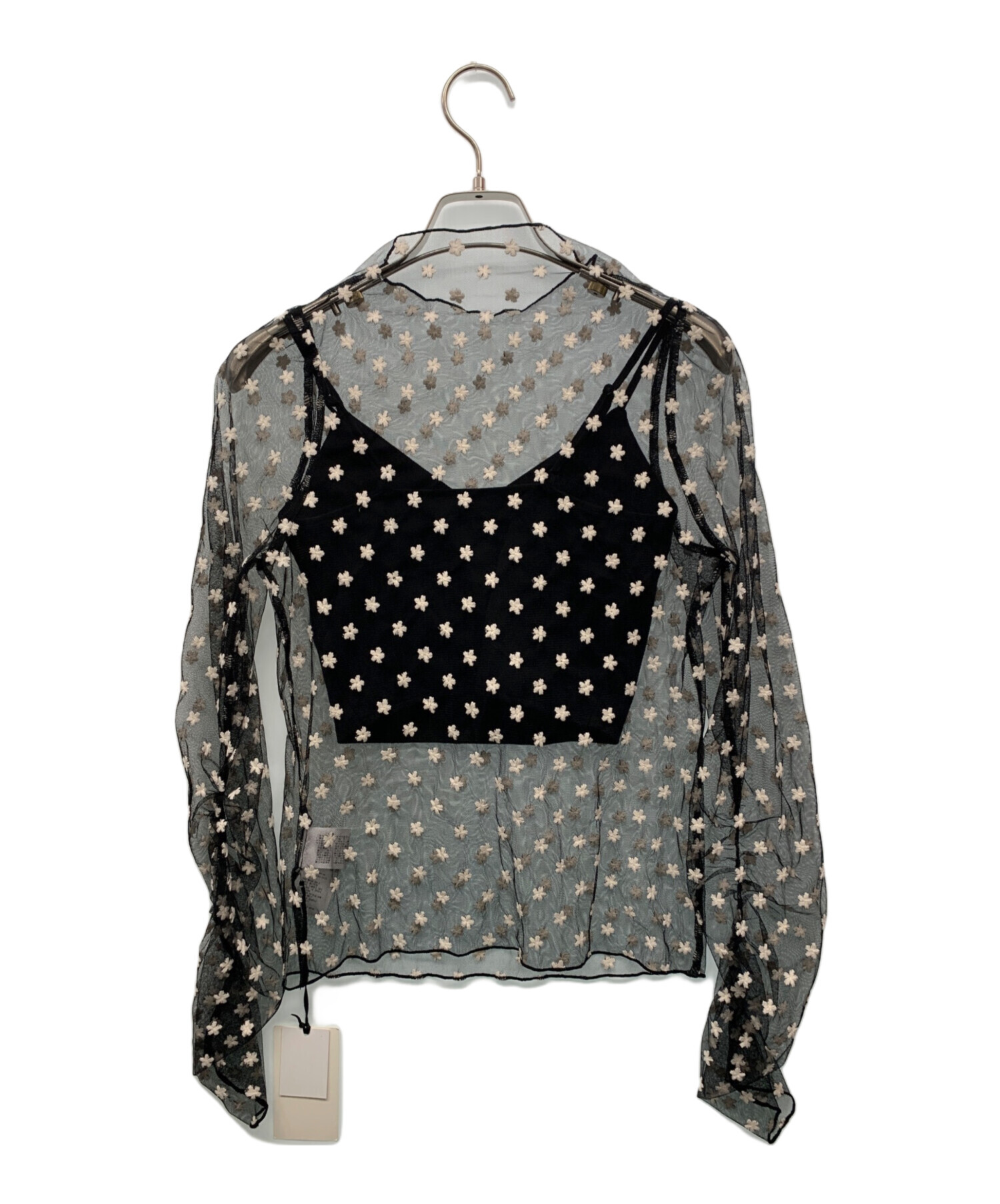 ROSYLUCE   FLOWER TULLE SHEER TOPS 完売商品 Classic Flower Tulle Top – Rosy luce