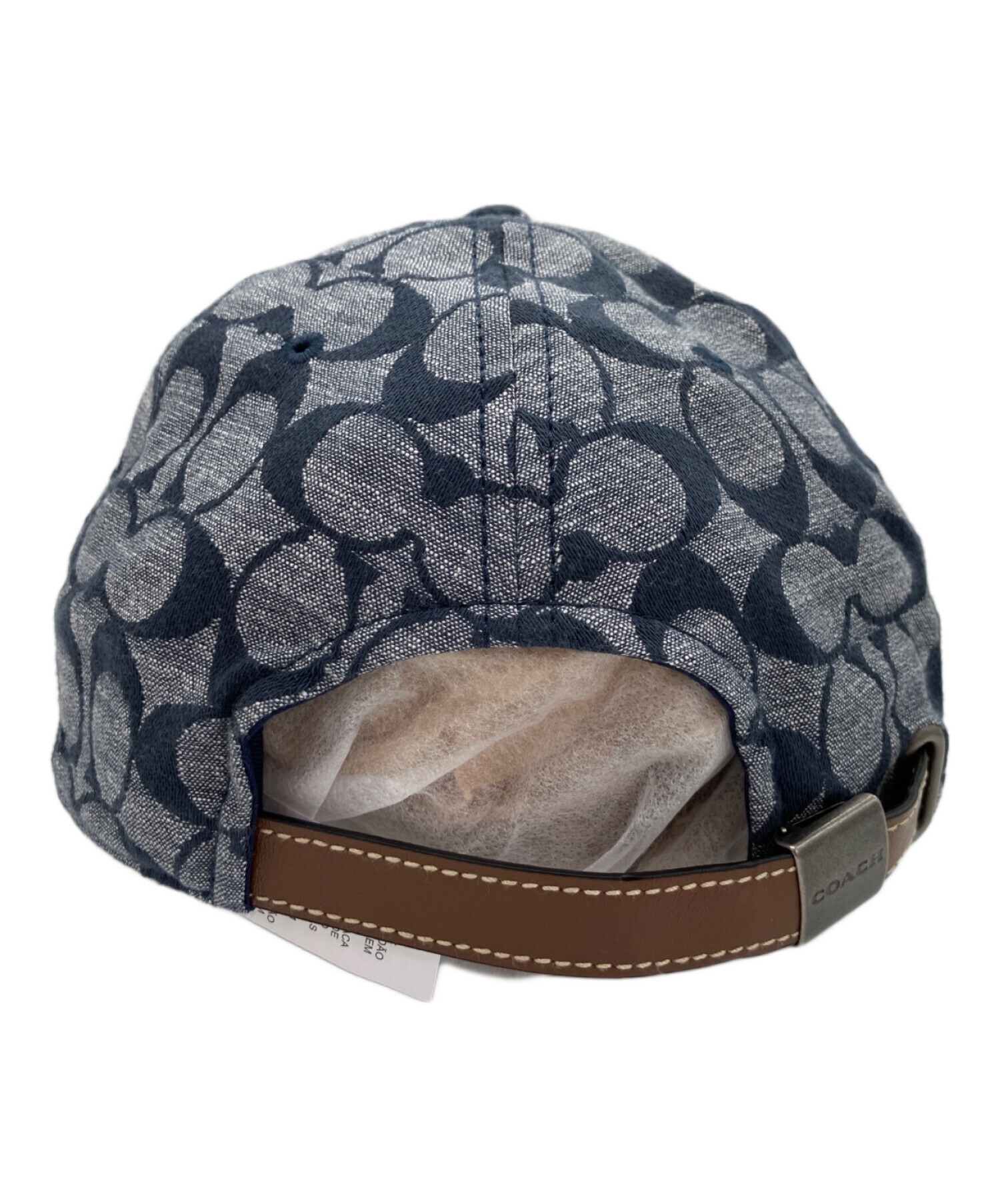 COACH シグネチャー シャンブレー ベースボール ハット 中古・古着通販】COACH (コーチ) シグネチャー シャンブレー ベース