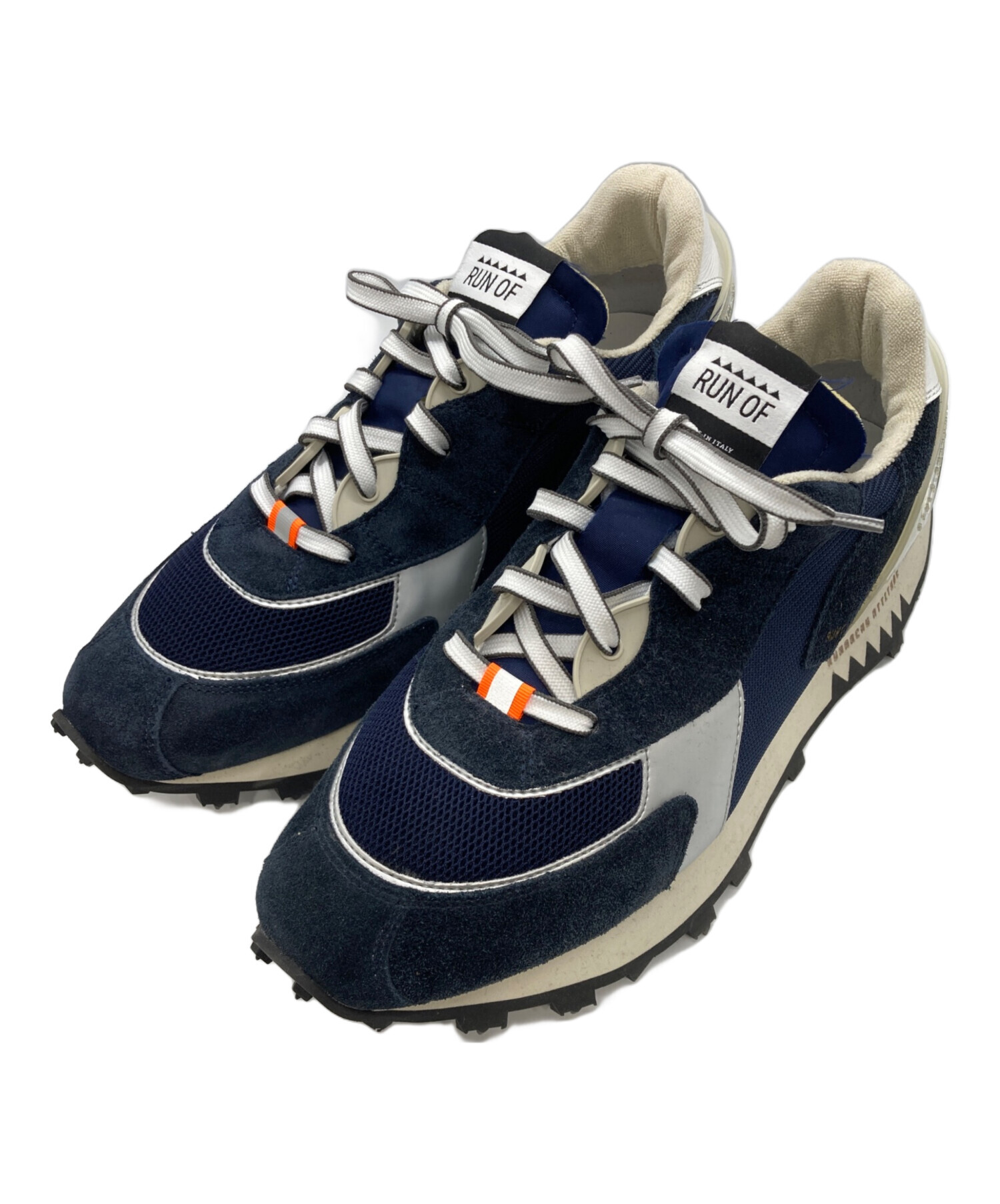 中古・古着通販】RUN OF (ランオブ) ローカットスニーカー ネイビー 