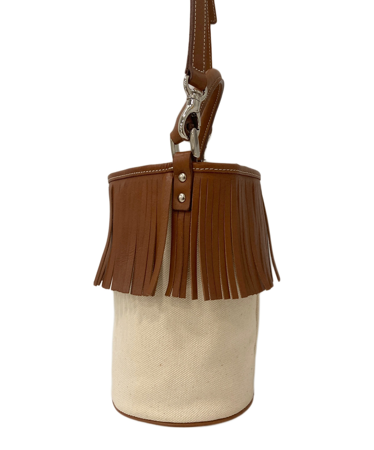 中古・古着通販】AYAKO (アヤコ) Fringe Bucket Bag ブラウン サイズ 