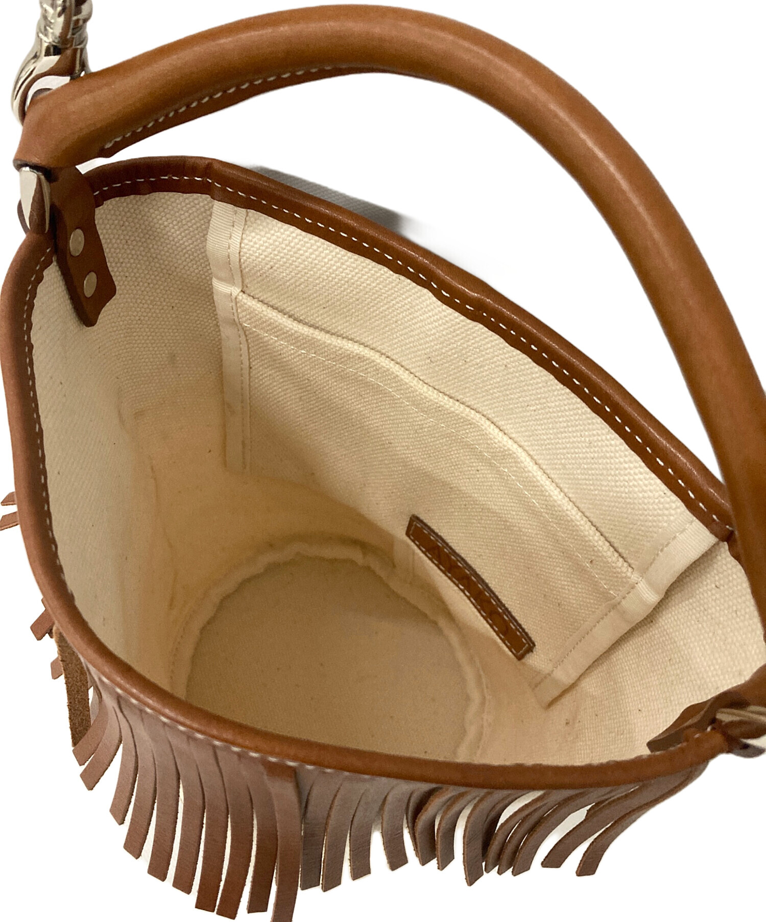 中古・古着通販】AYAKO (アヤコ) Fringe Bucket Bag ブラウン サイズ 