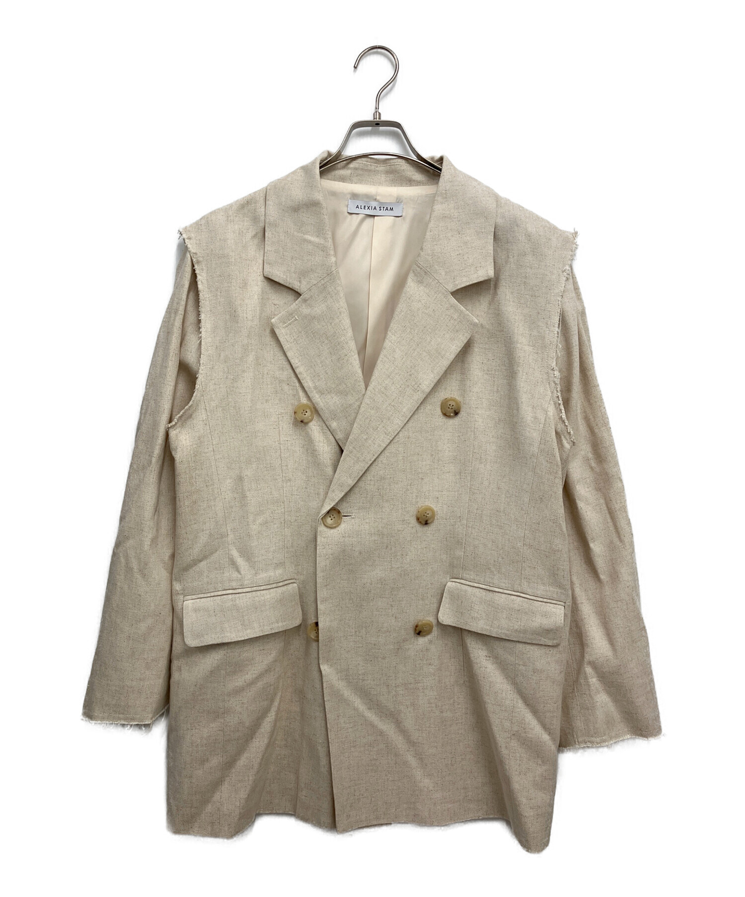 中古・古着通販】ALEXIA STAM (アリシアスタン) Two-Way Double Jacket