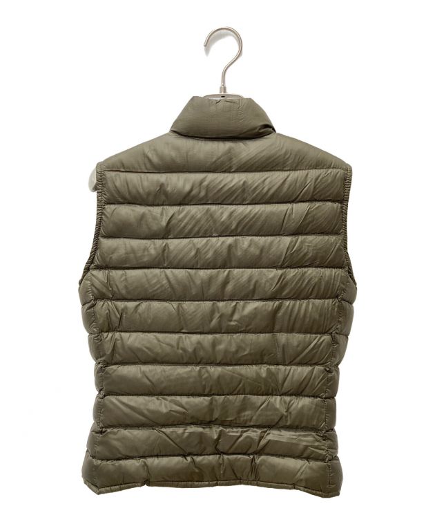 モンクレールダウンベスト　カーキ　サイズ0 中古・古着通販】MONCLER (モンクレール) ダウンベスト 210934832105