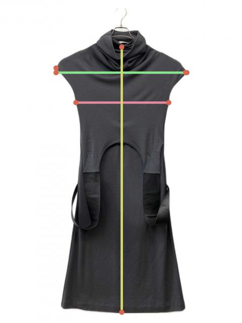 CELINE ノースリーブ ロングワンピース ピンタック ウール S フランス製 3090053455954213_drawn.jpeg