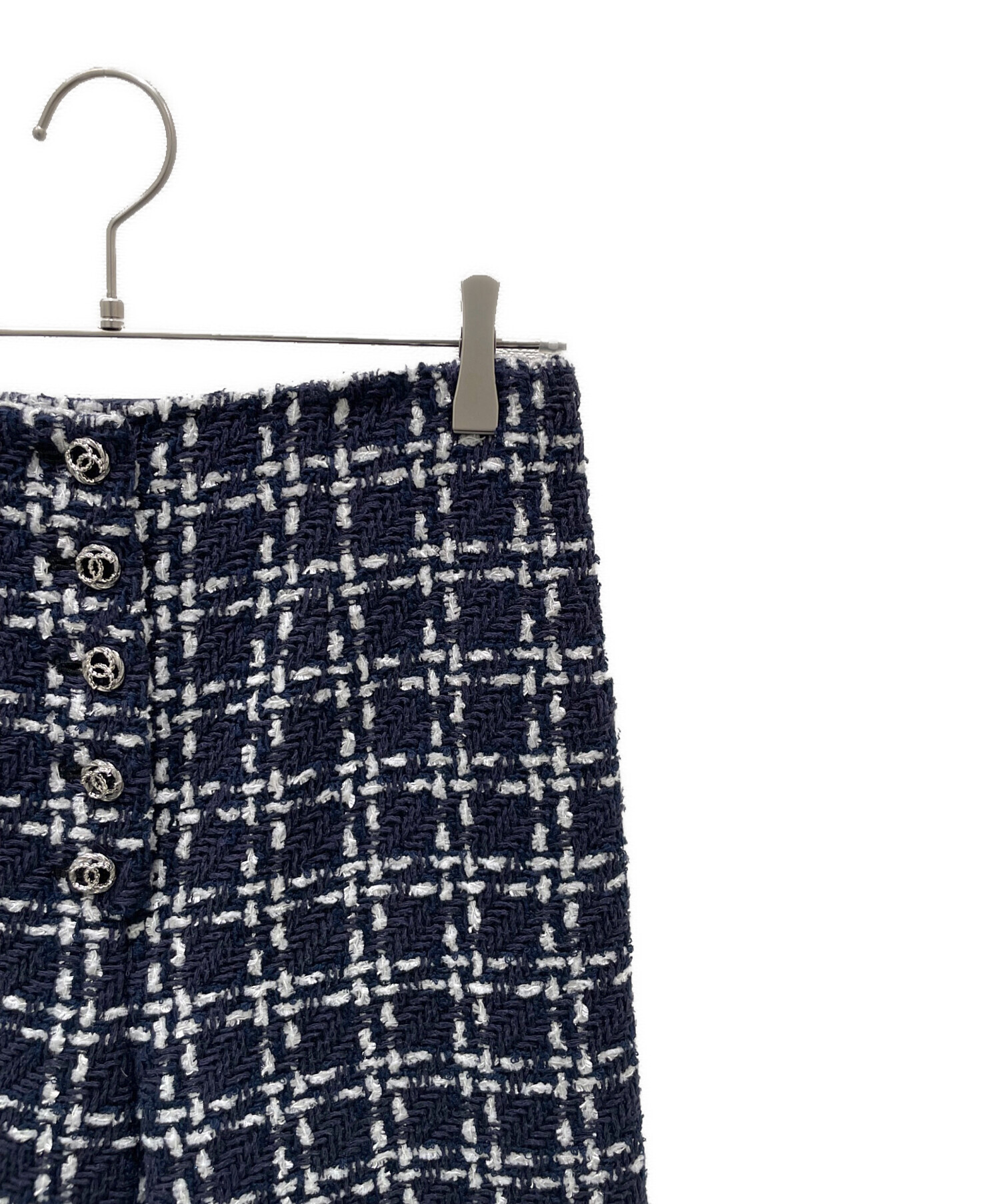 中古・古着通販】CHANEL (シャネル) ココボタン ツイード ショート