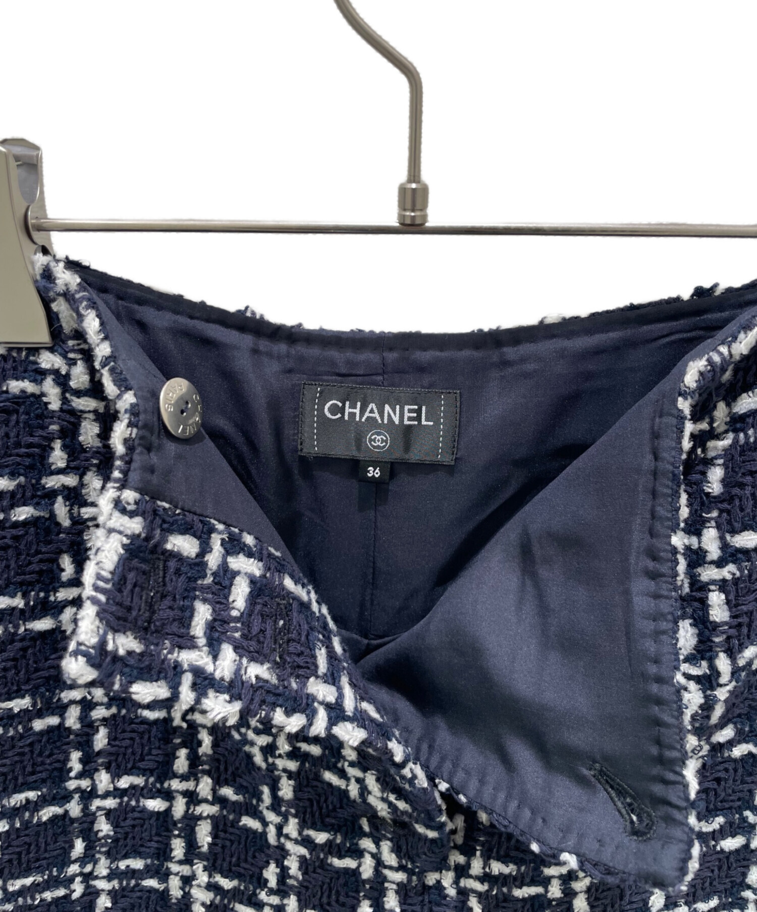 中古・古着通販】CHANEL (シャネル) ココボタン ツイード ショート