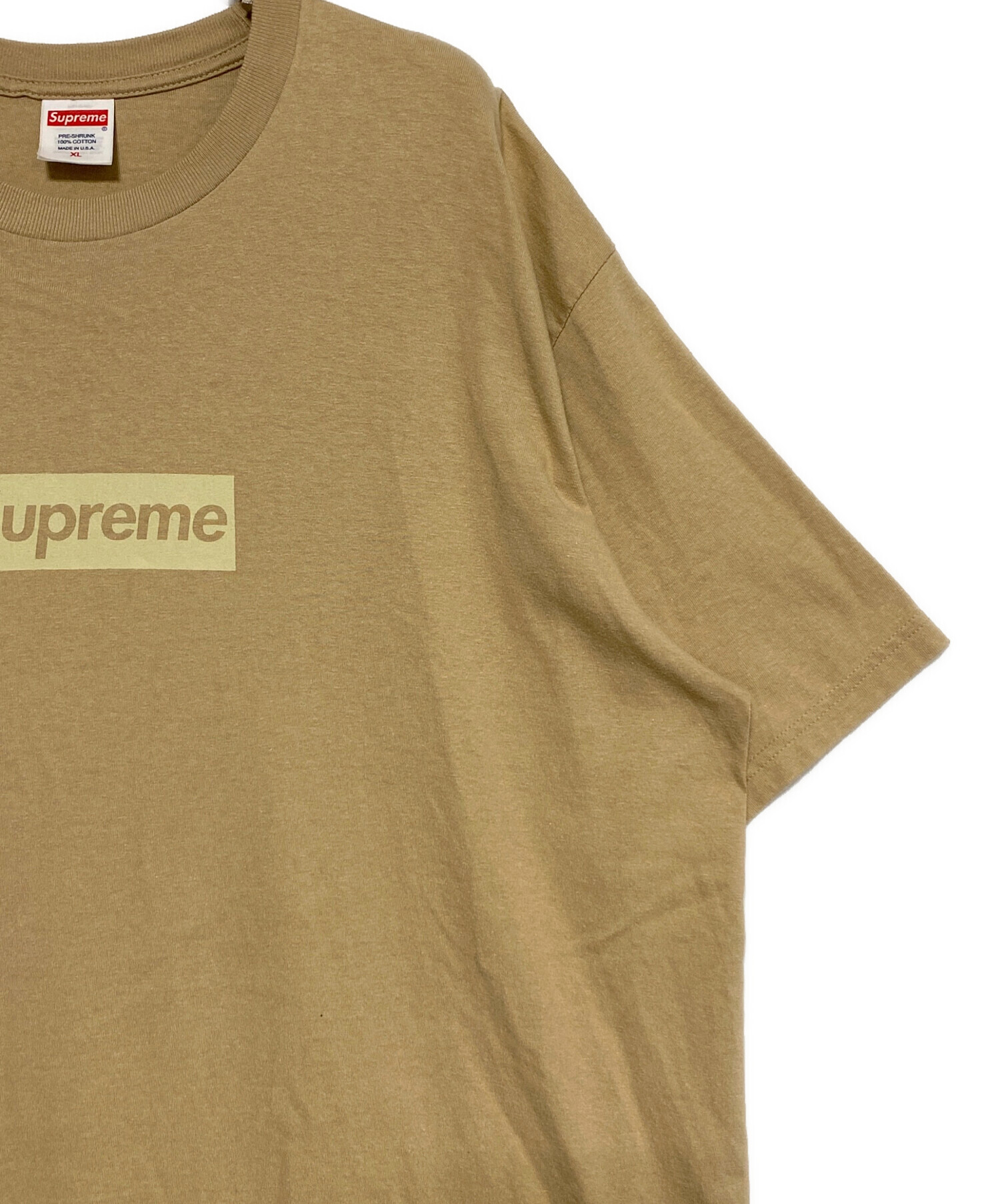 中古・古着通販】SUPREME (シュプリーム) Tonal Box Logo Tee ベージュ 