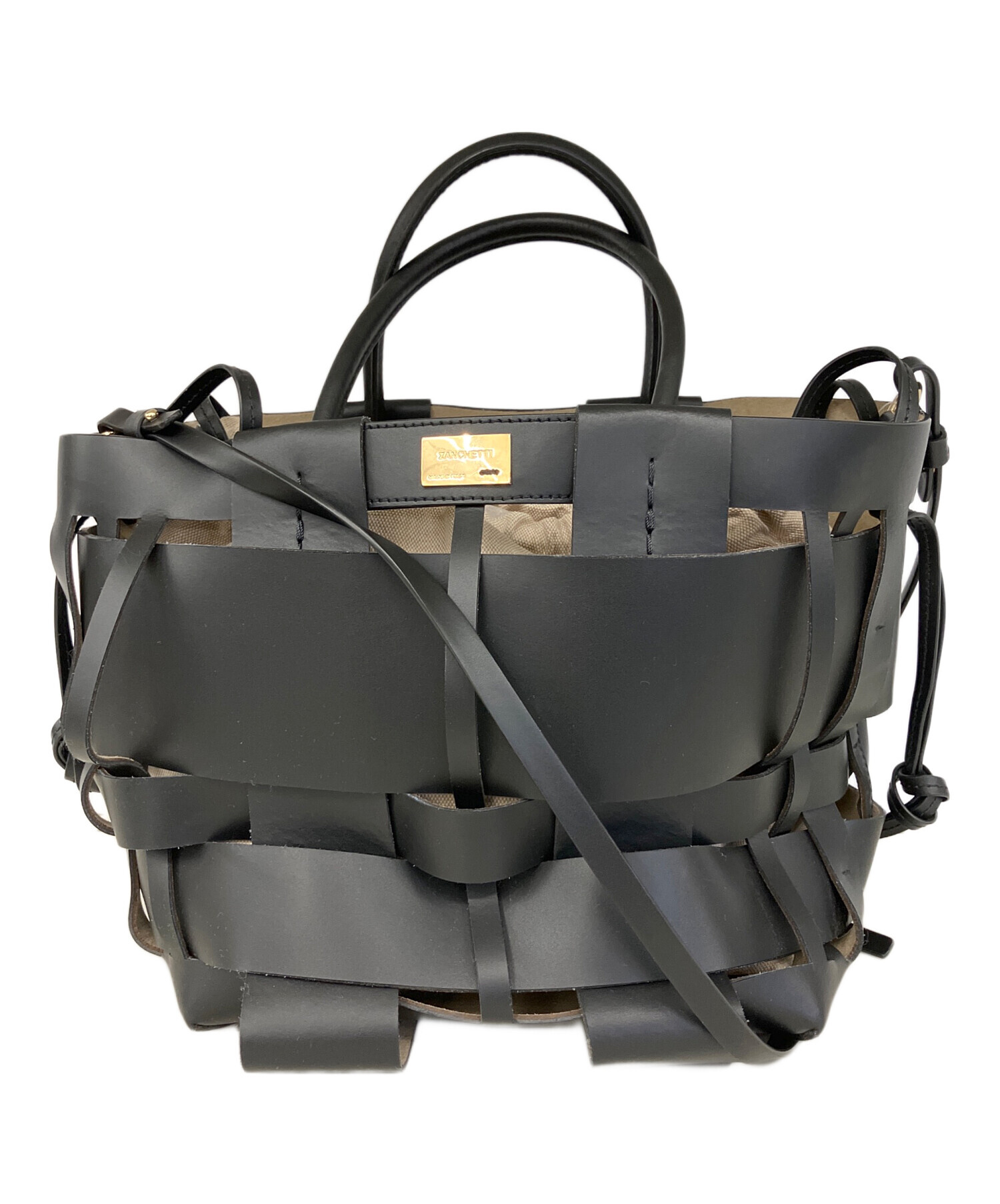 中古・古着通販】ZANCHETTI (ザンケッティー) WOVEN MIDI SHOPPER 