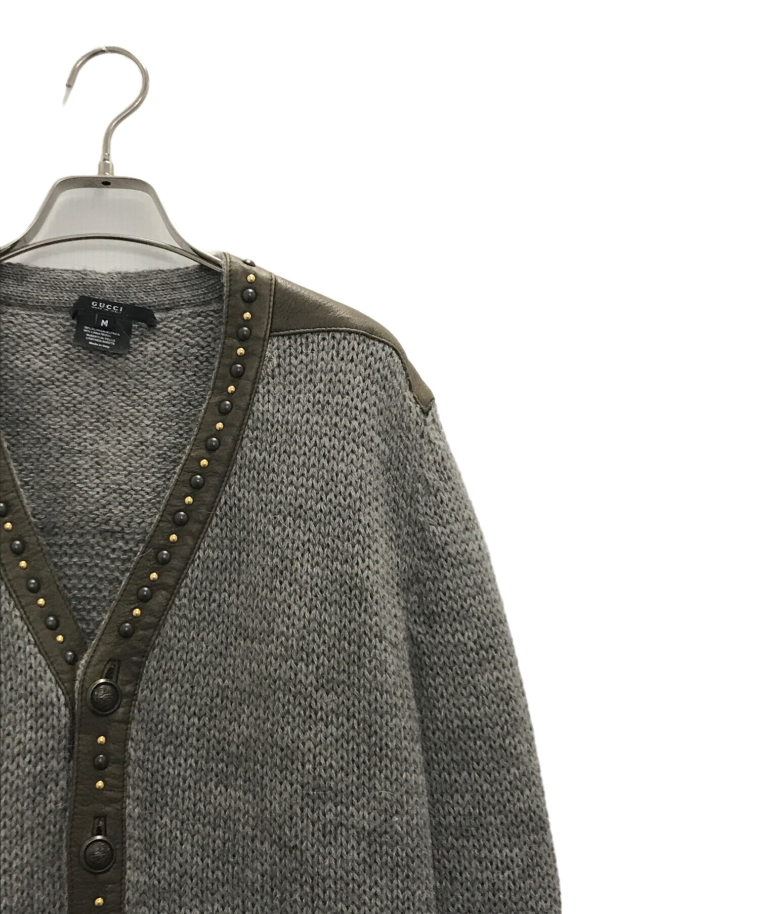 中古・古着通販】GUCCI (グッチ) アルパカウールニットカーディガン 