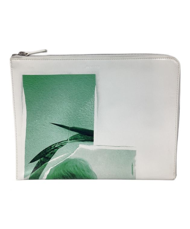 中古・古着通販】JIL SANDER (ジルサンダー) ボタニカルクラッチバッグ