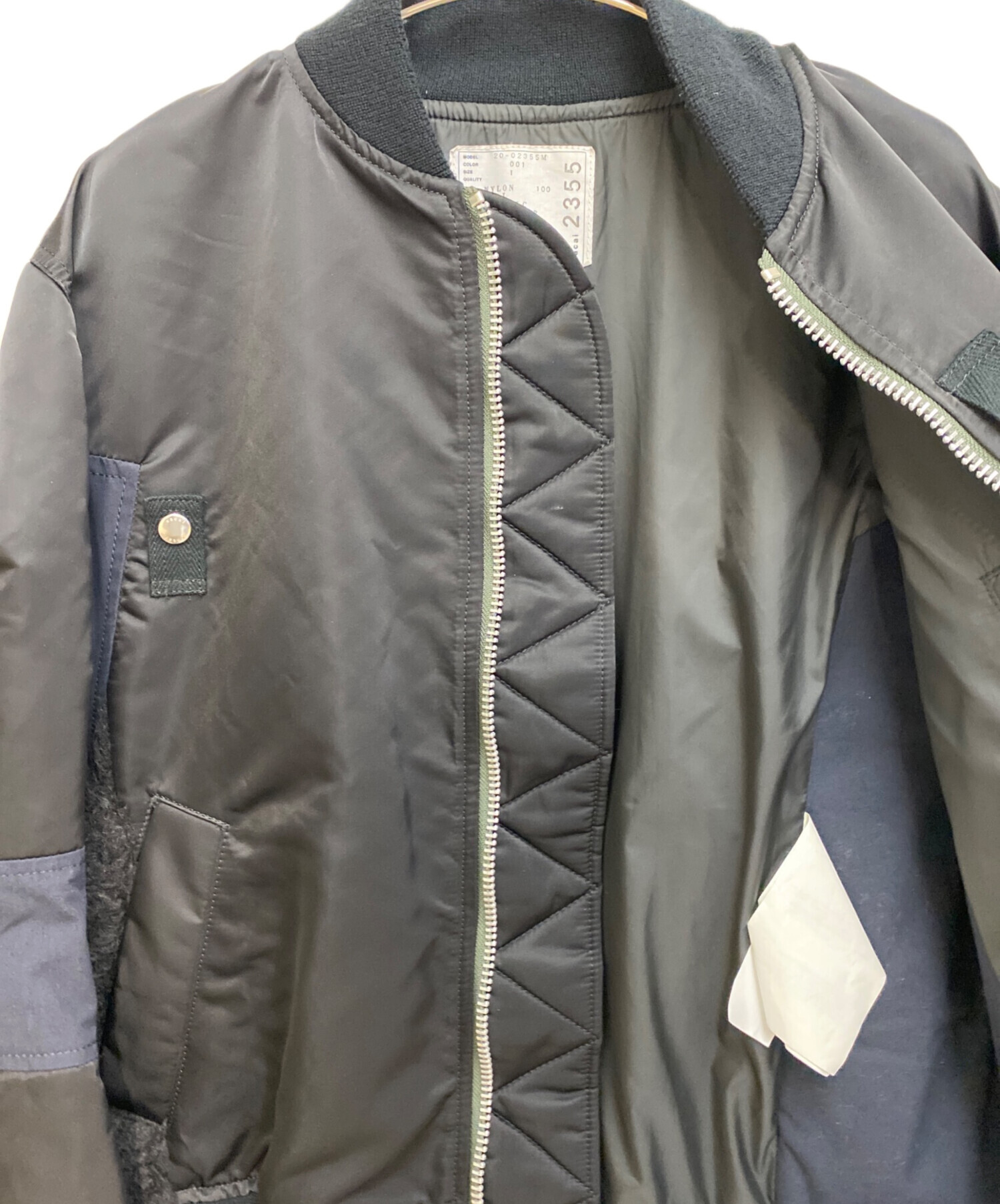 中古・古着通販】sacai (サカイ) Nylon Twill x Faux Shearling 
